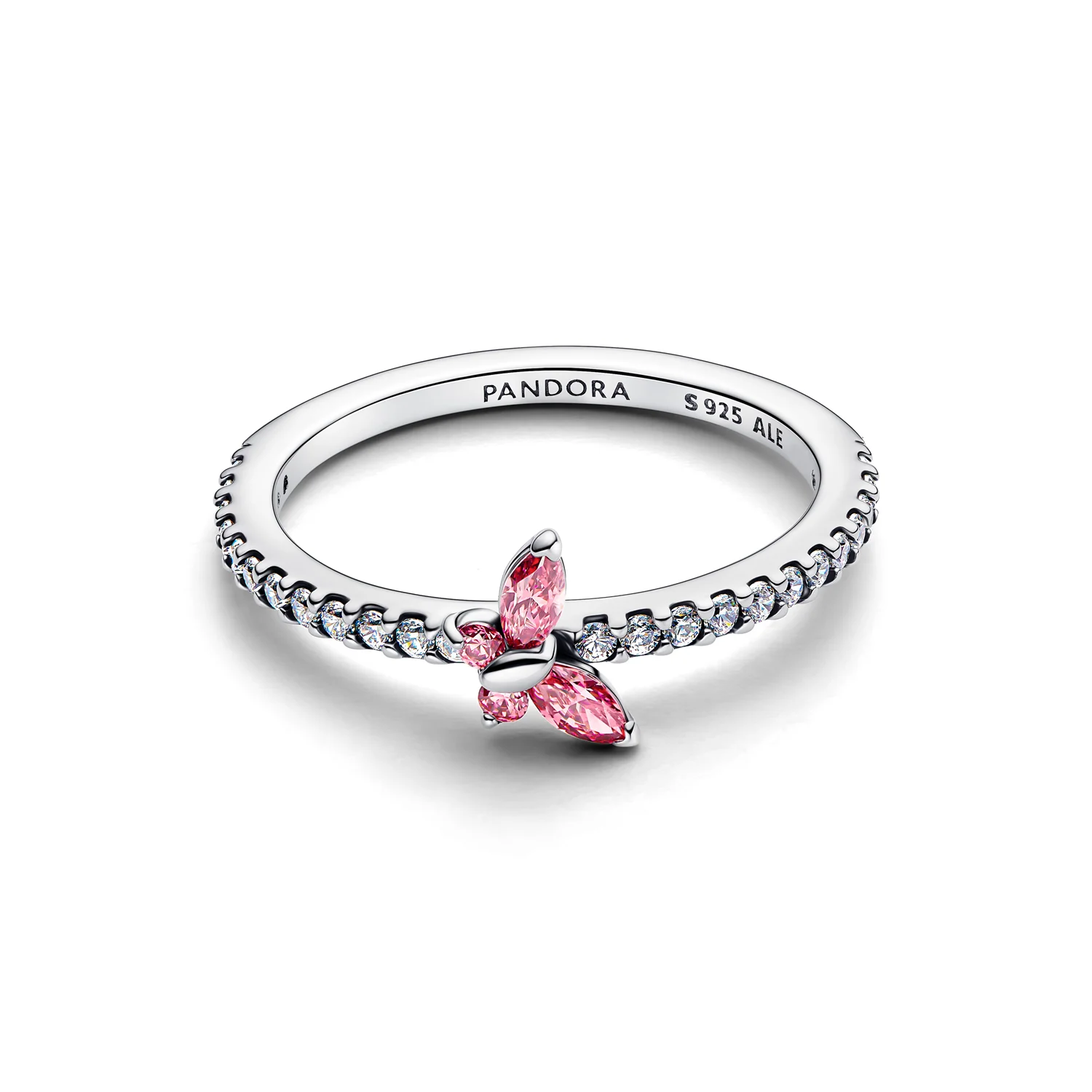 Pandora Timeless 925 Sterling Silver Sparkling Butterfly Ring 194269C02-52 - Image 3