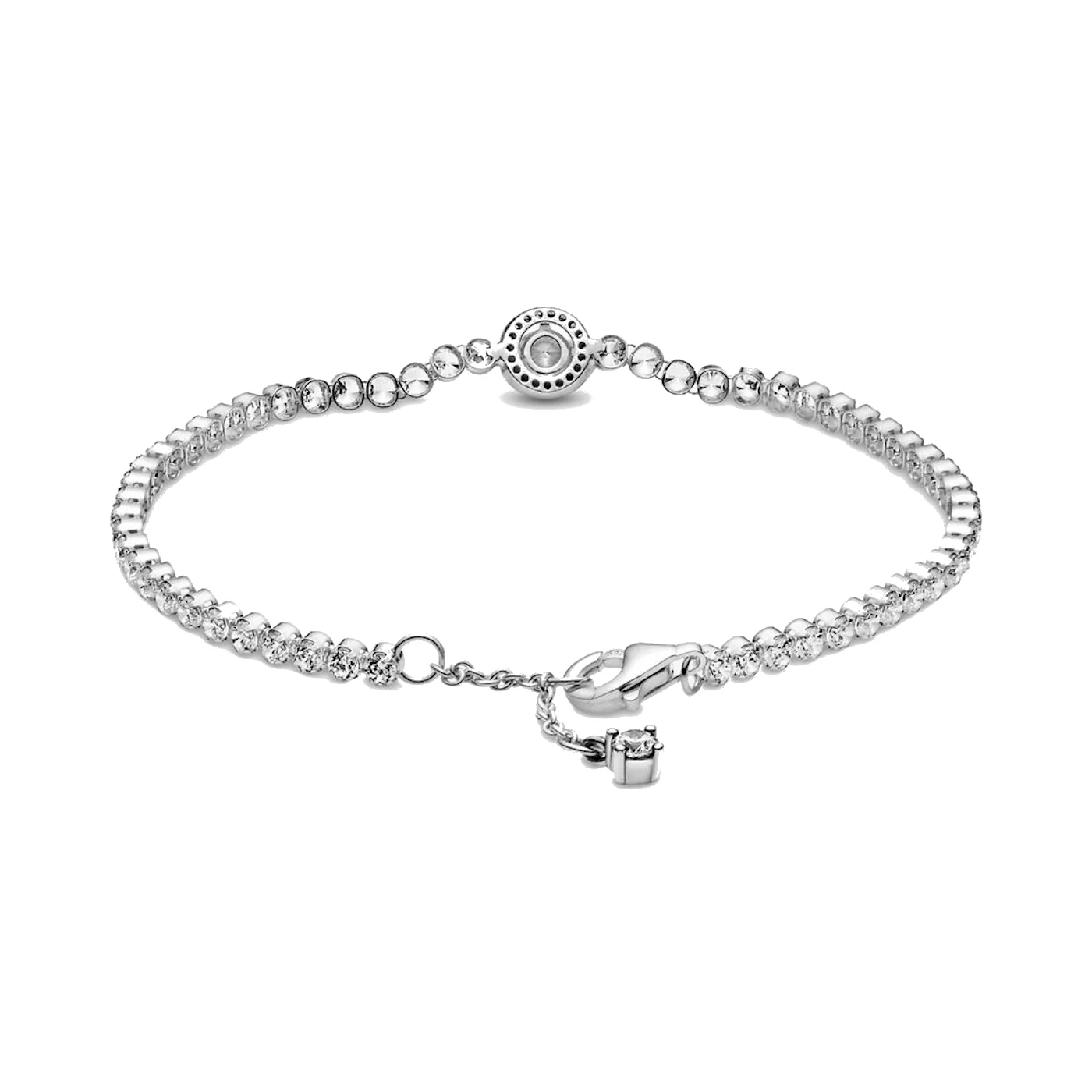 Pandora Timeless 925 Sterling Silver Sparkling Halo Tennis Bracelet 599416C01-16 - Image 4