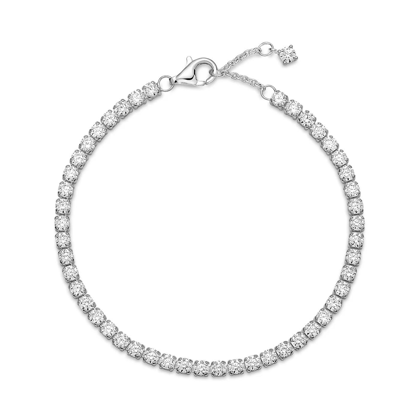 Pandora Timeless 925 Sterling Silver Sparkling Tennis Bracelet 591469C01-16 (Length: 16.00 cm) - Image 6