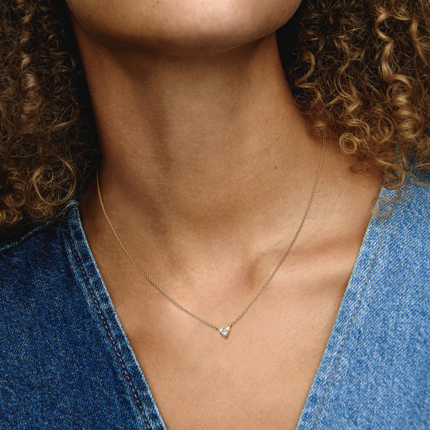 Pandora Timeless Gold-coloured Necklace 363014C01-45with14 Carat Gold Plating - Image 3