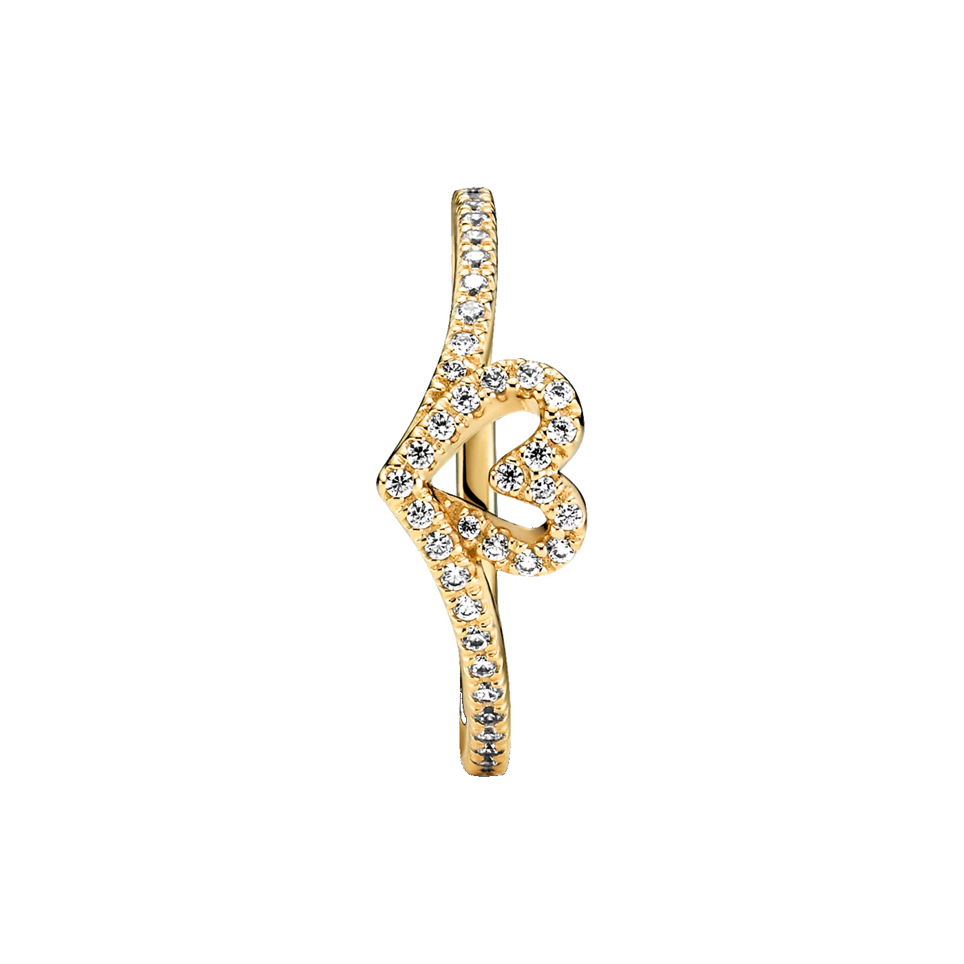 Pandora Timeless Gold-coloured Wishbone Heart 169302C01-54 - Image 5