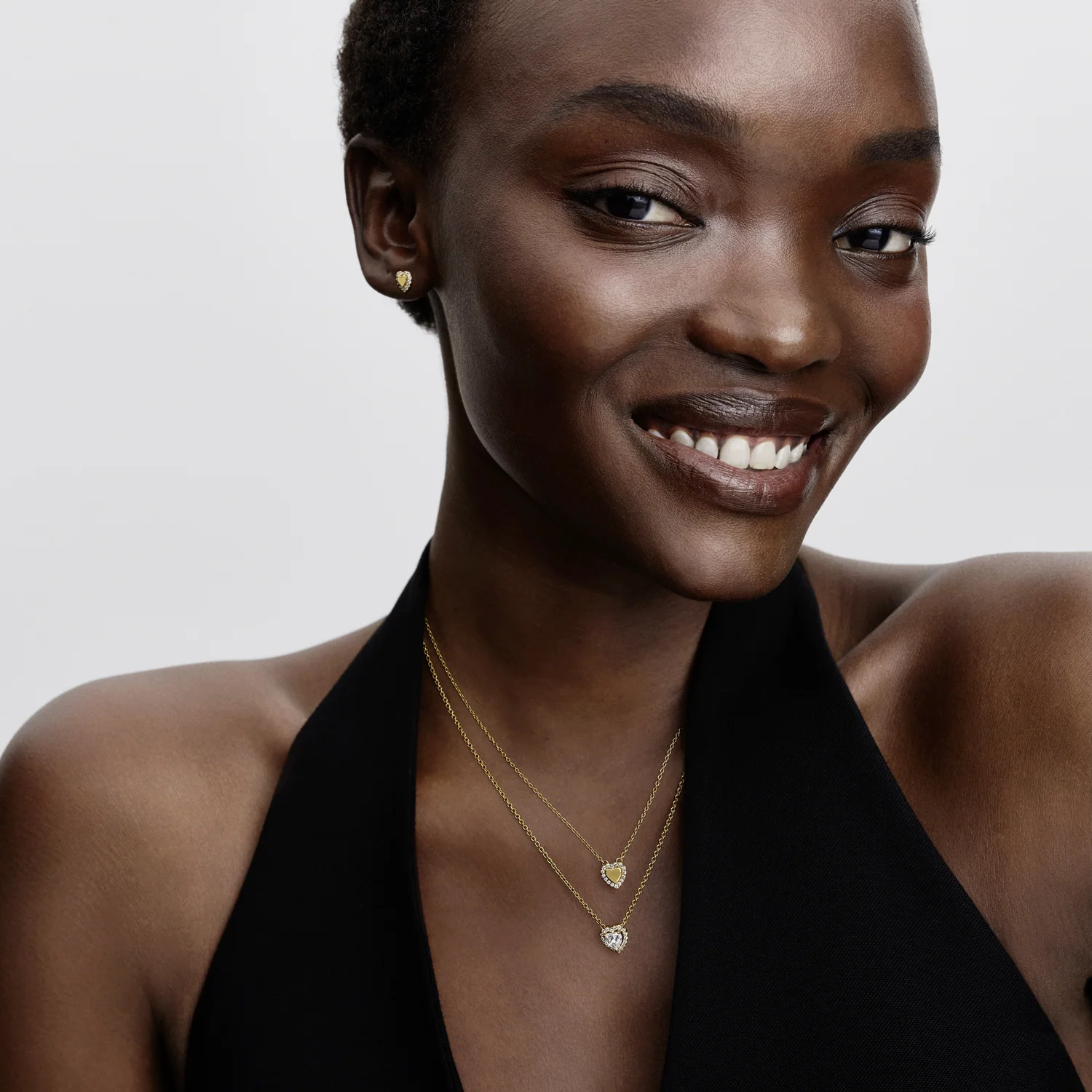 Pandora Timeless Gold Plated Sparkling Heart Halo Necklace 364364C01-45 - Image 2