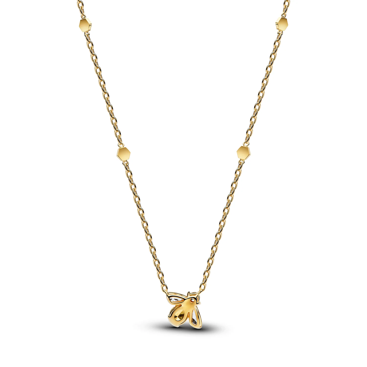 Pandora Timeless Gold Plated Zirconia Yellow Honey Bee Pendant Necklace 364560C01-45 - Image 3