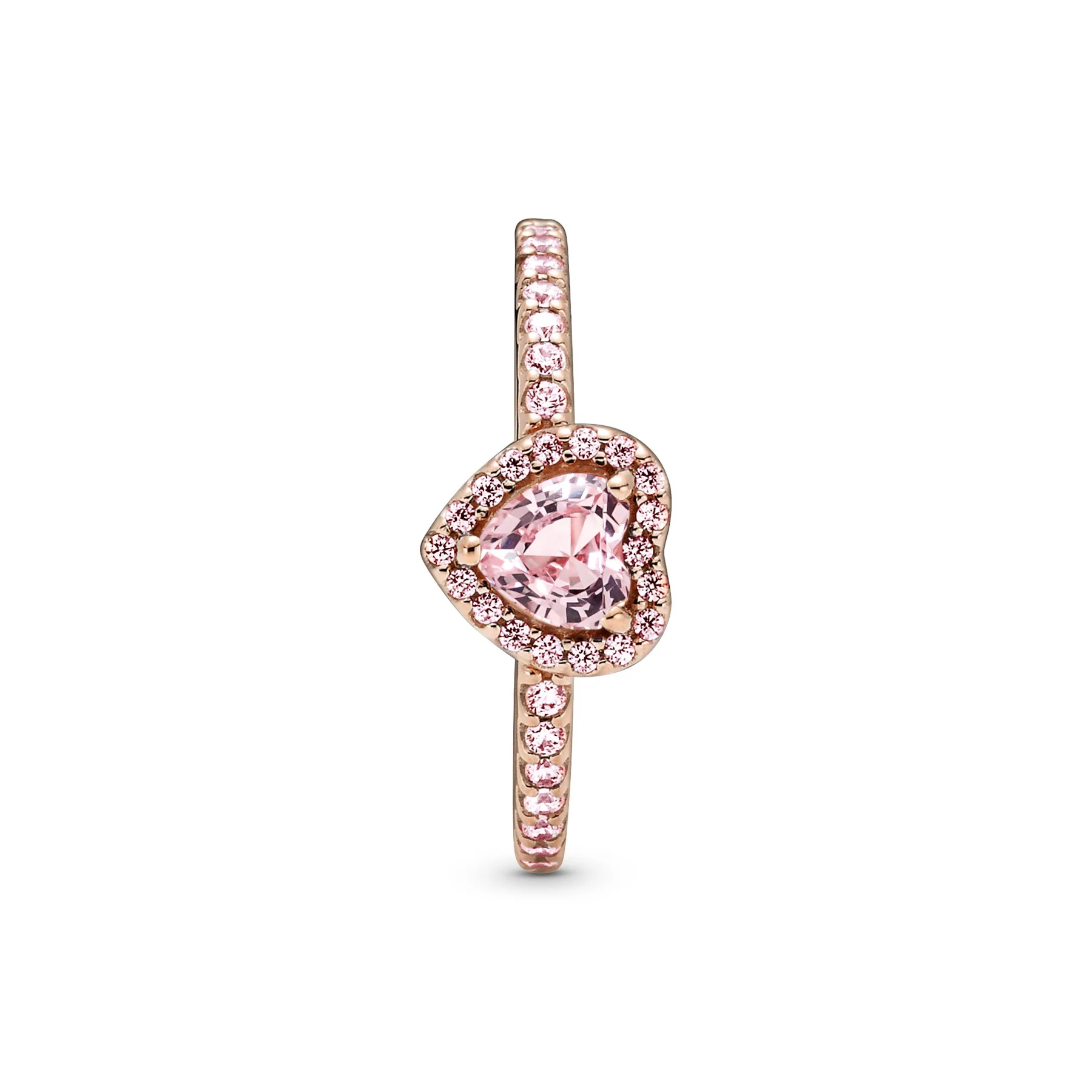 Pandora Timeless Sparkling Elevated Heart Ring 188421C04-56 - Image 6