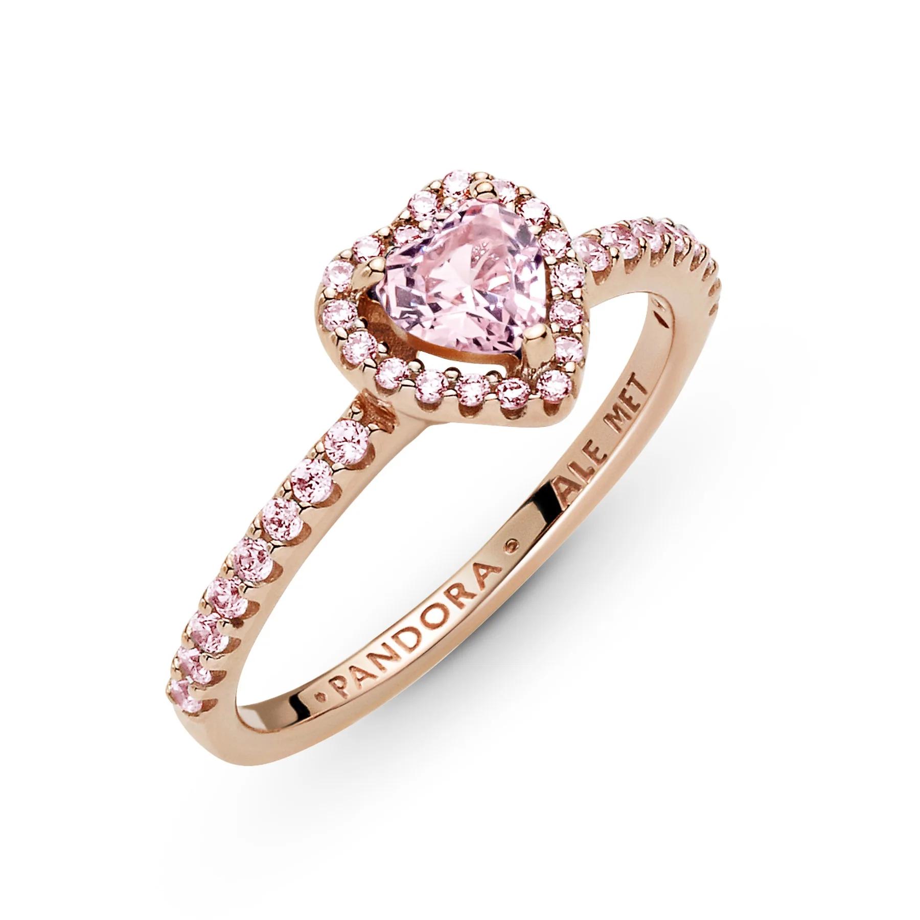 Pandora Timeless Sparkling Elevated Heart Ring 188421C04-56 - Image 7