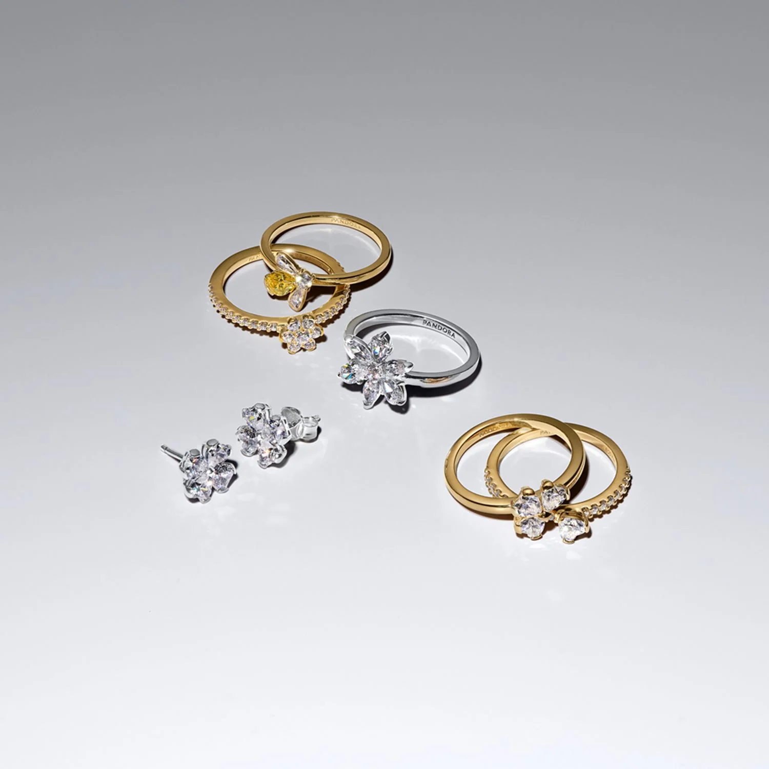 Pandora Timeless Sparkling Flower Ring 164499C01 - Image 2