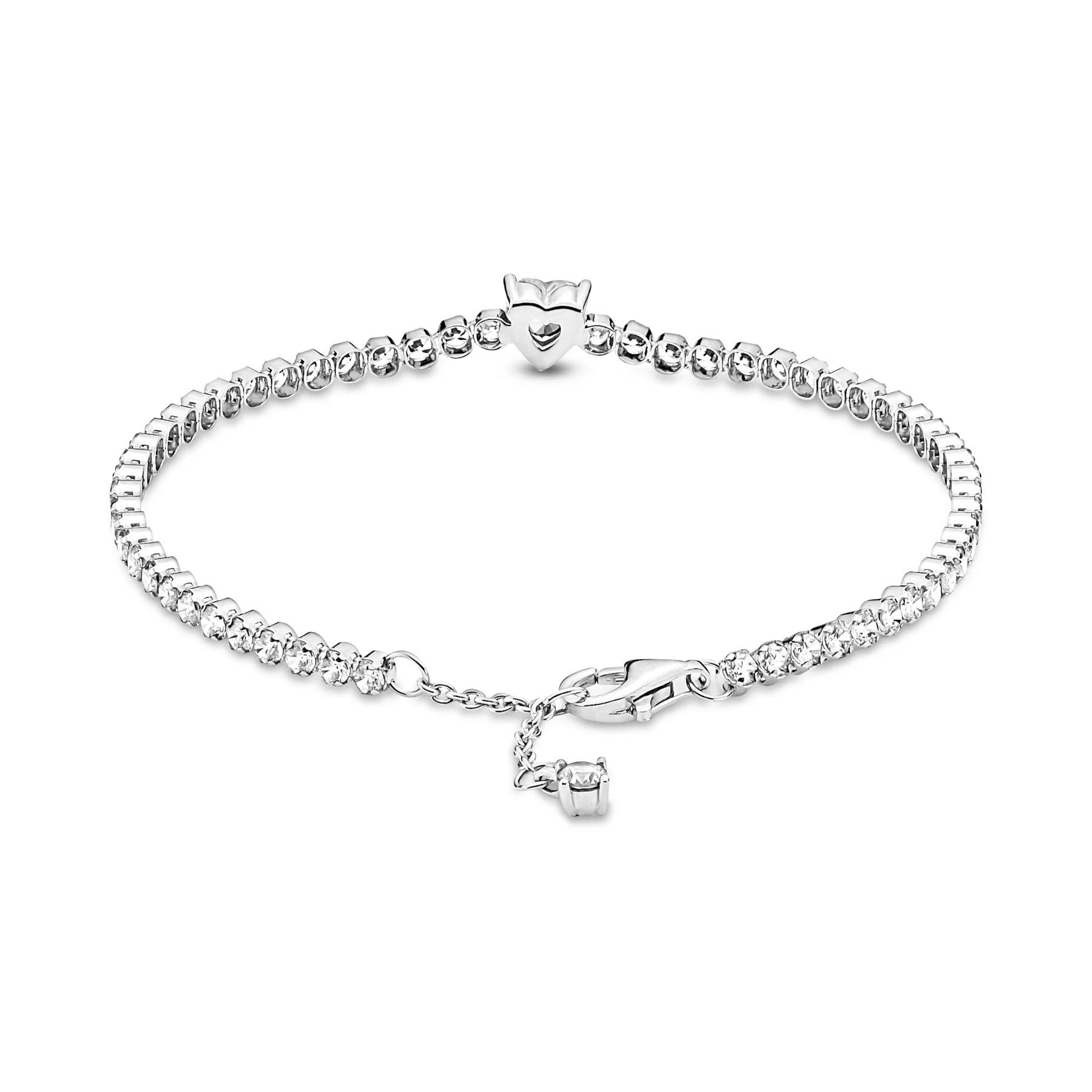 Pandora Timeless Sparkling Heart Tennis Bracelet 590041C01-20 - Image 4