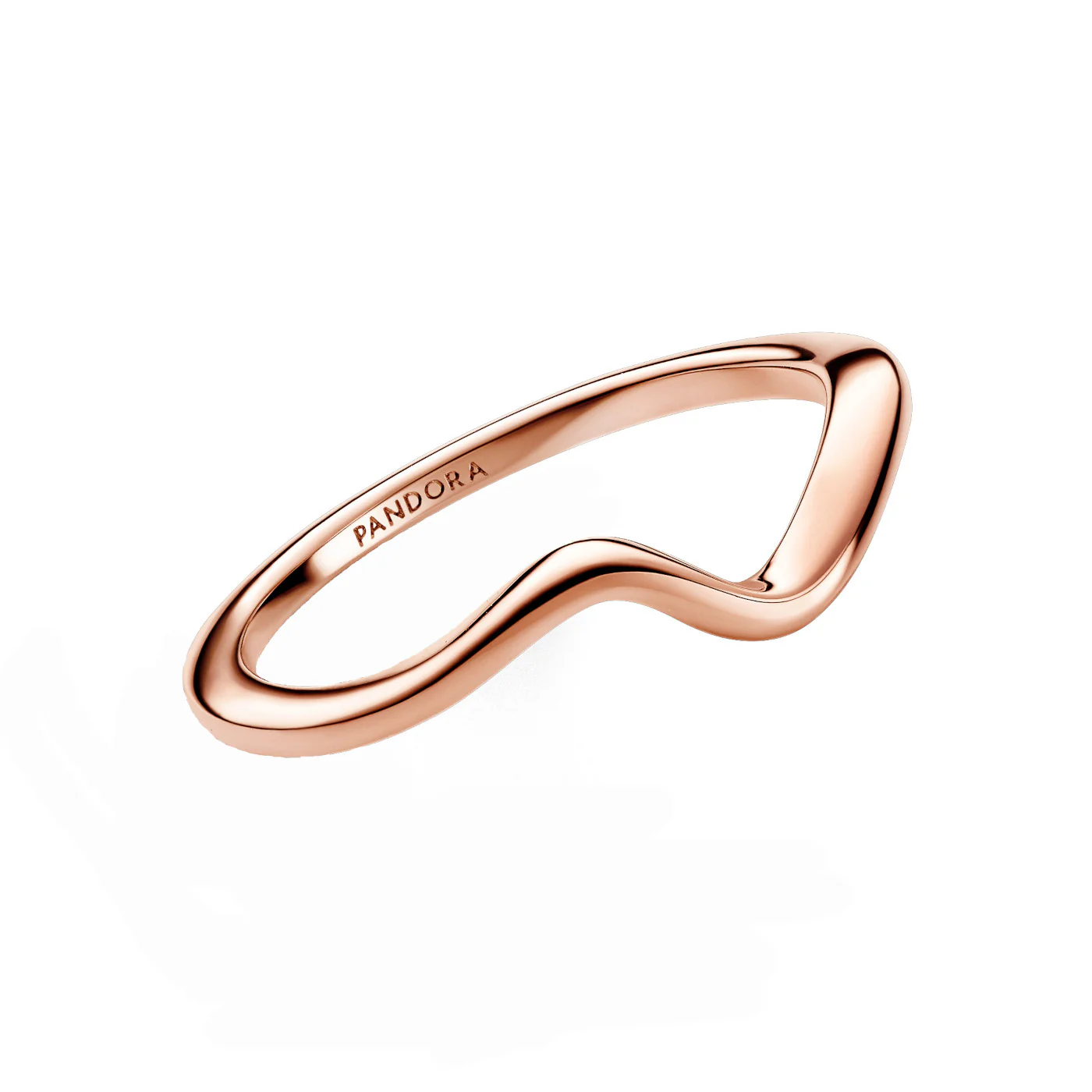 Pandora Timeless Wave Ring Rose Gold Plated 183095C00-52 - Image 2