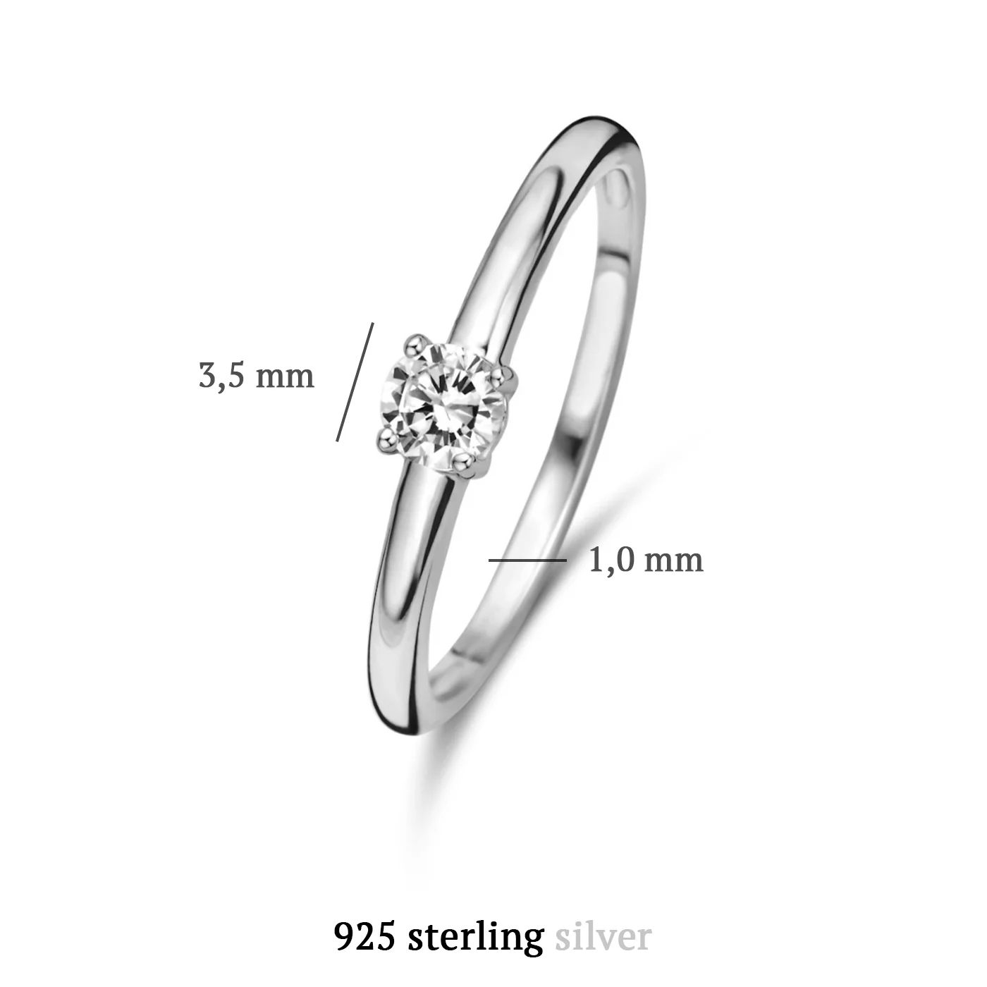 Parte Di Me 925 Sterling Zilveren Bella Vita Milena Ring PDM33003-60 - Image 5