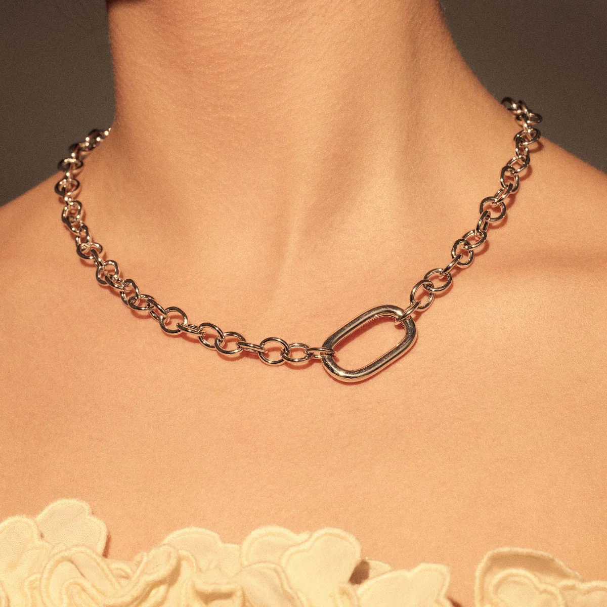 Parte Di Me Bibbiena Poppi Acadia 925 Sterling Silver Link Necklace PDM34109 - Image 2
