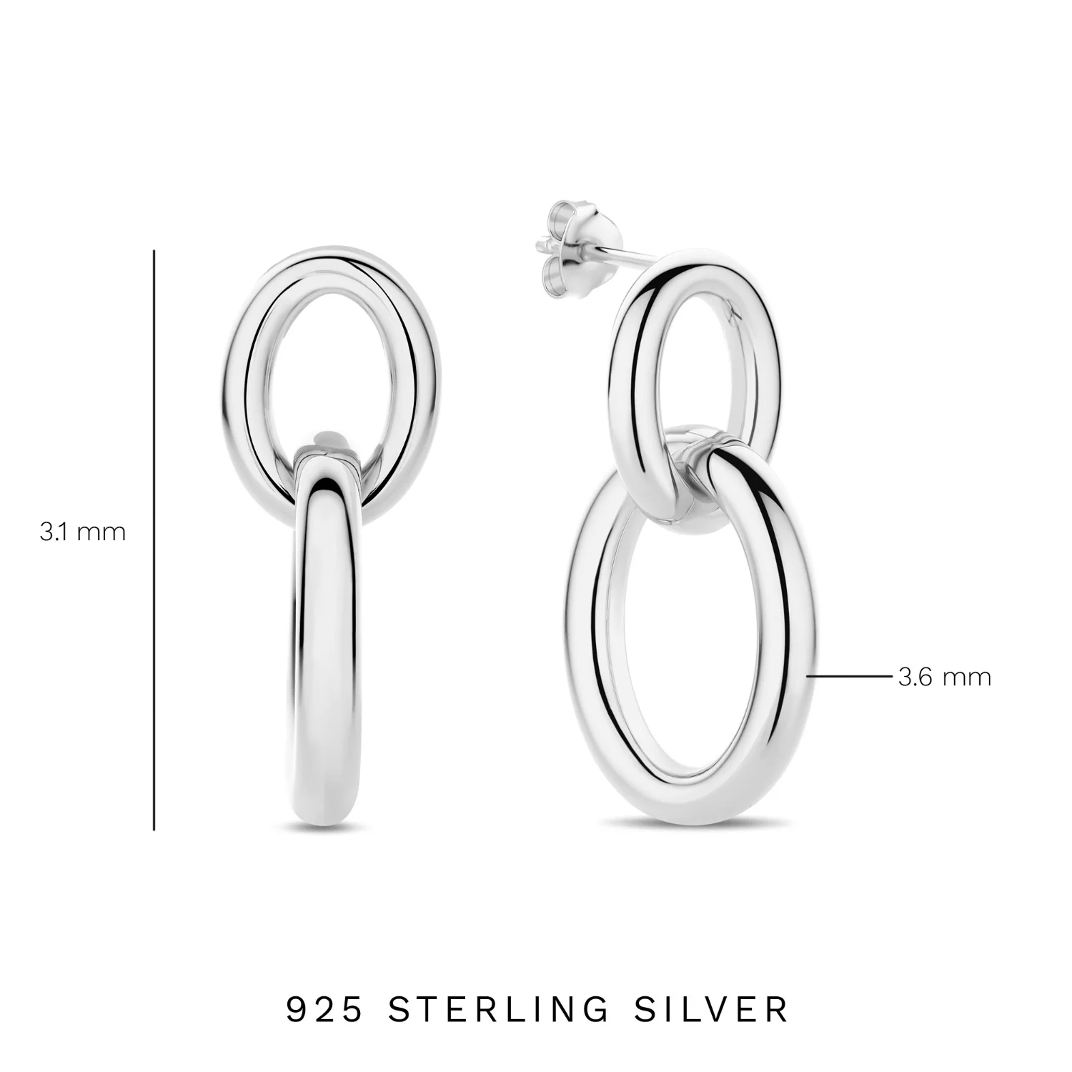 Parte Di Me Bibbiena Poppi Adriane 925 Sterling Silver Drop Earrings PDM36185 - Image 7