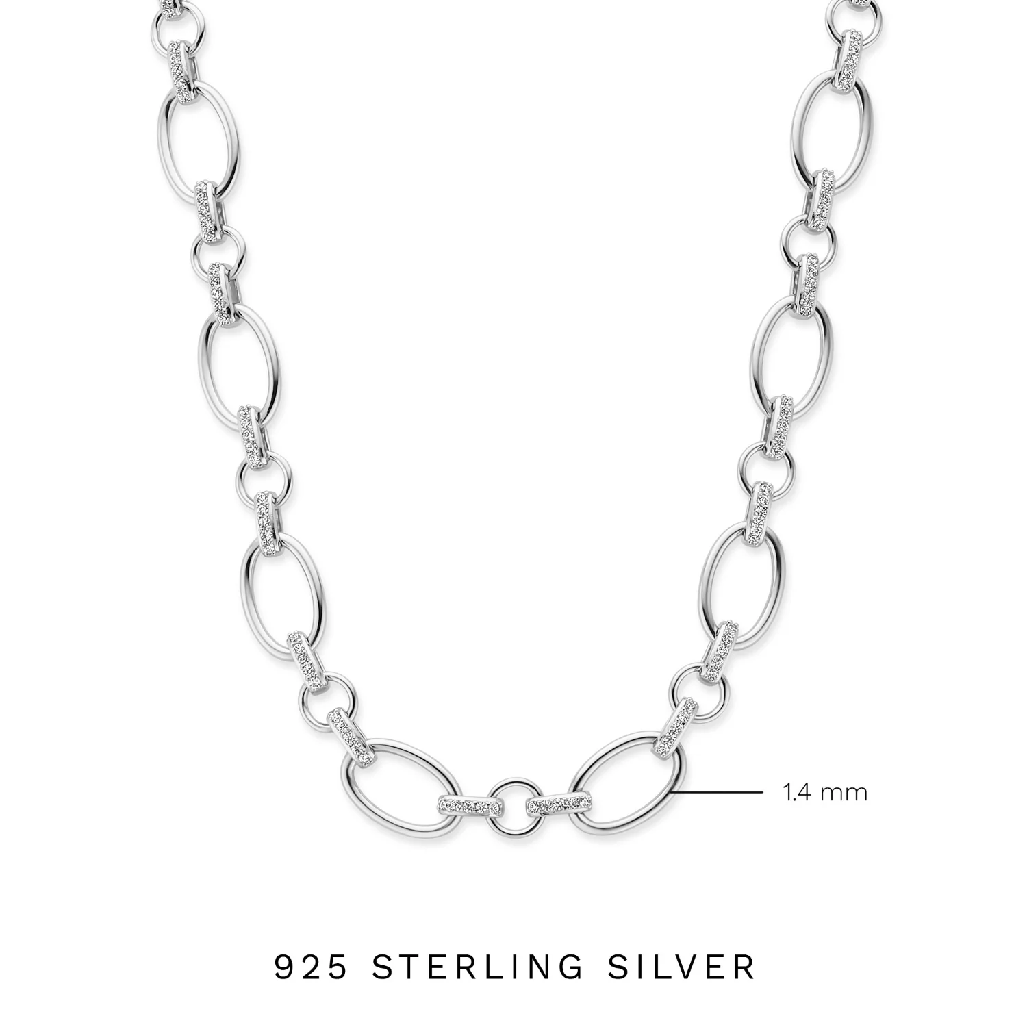 Parte Di Me Bibbiena Poppi Adriane 925 Sterling Silver Link Necklace PDM34107 - Image 8