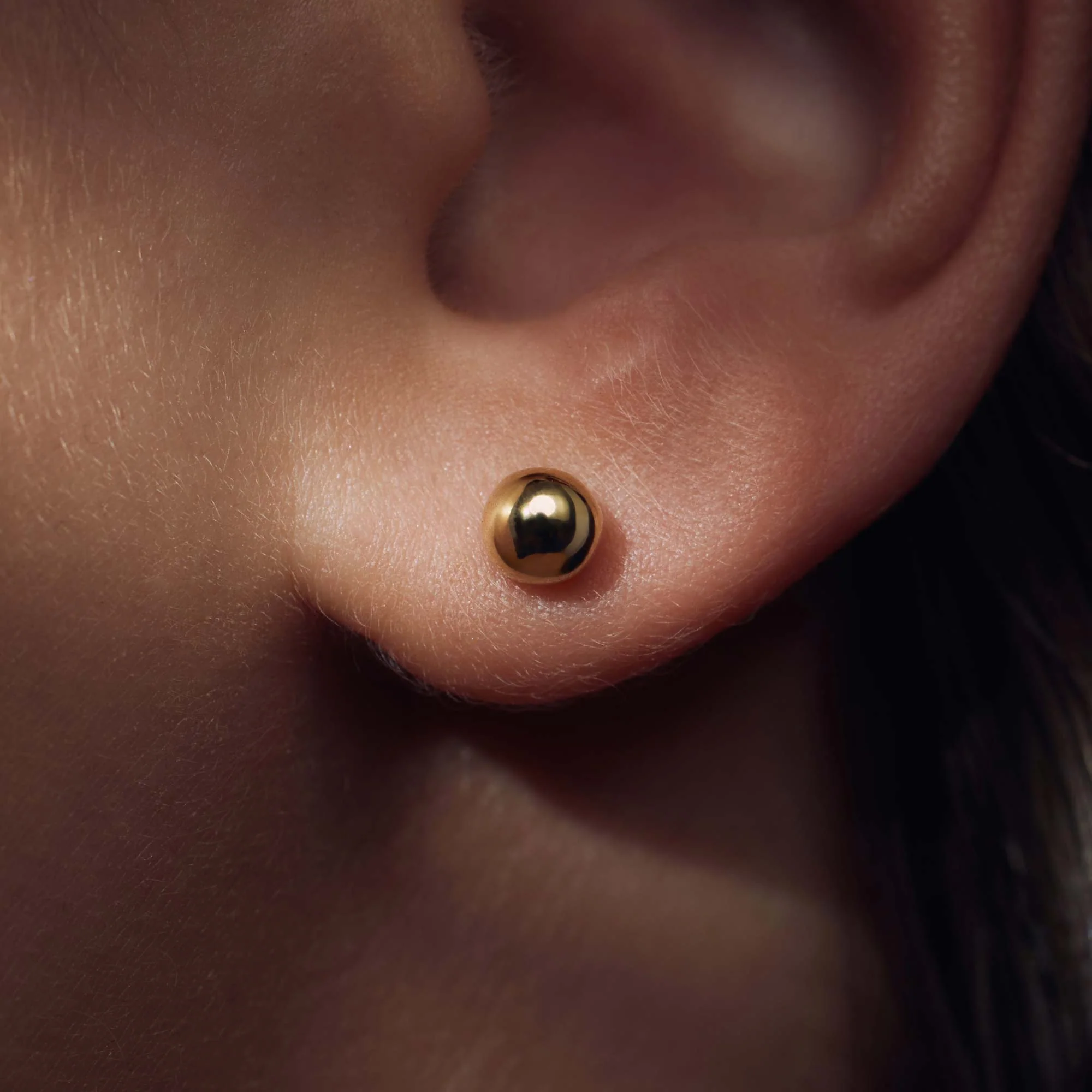 Parte Di Me Bibbiena Poppi Casentino 925 Sterling Silver Gold Plated Ear Studs PDM36166 - Image 3