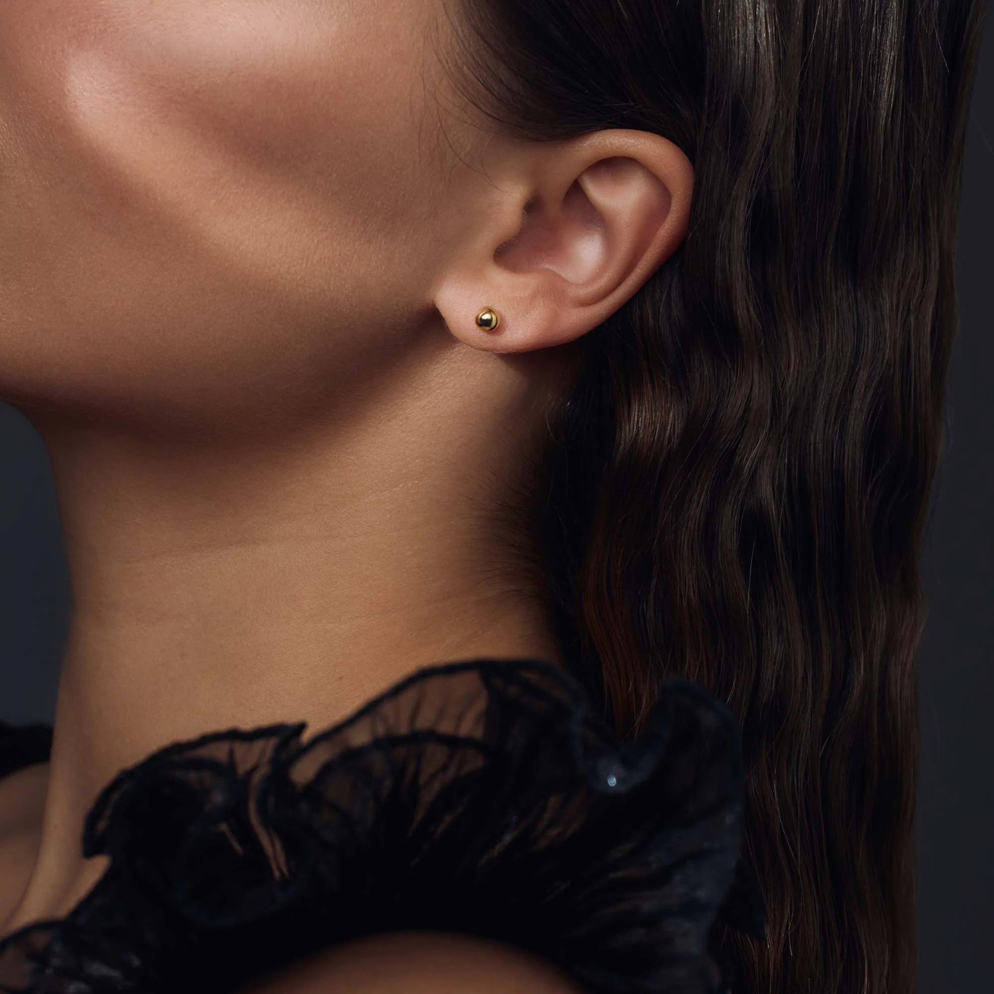 Parte Di Me Bibbiena Poppi Casentino 925 Sterling Silver Gold Plated Ear Studs PDM36166 - Image 4