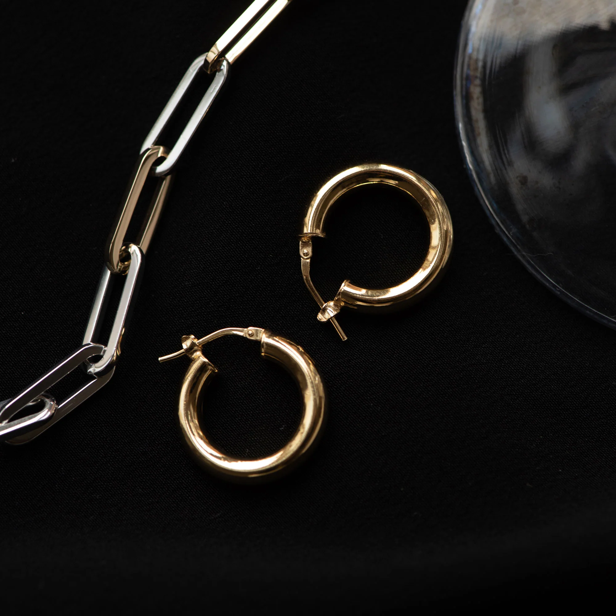 Parte di Me Bibbiena Poppi Casentino 925 sterling Silver gold plated Hoop Earrings PDM36056 - Image 5