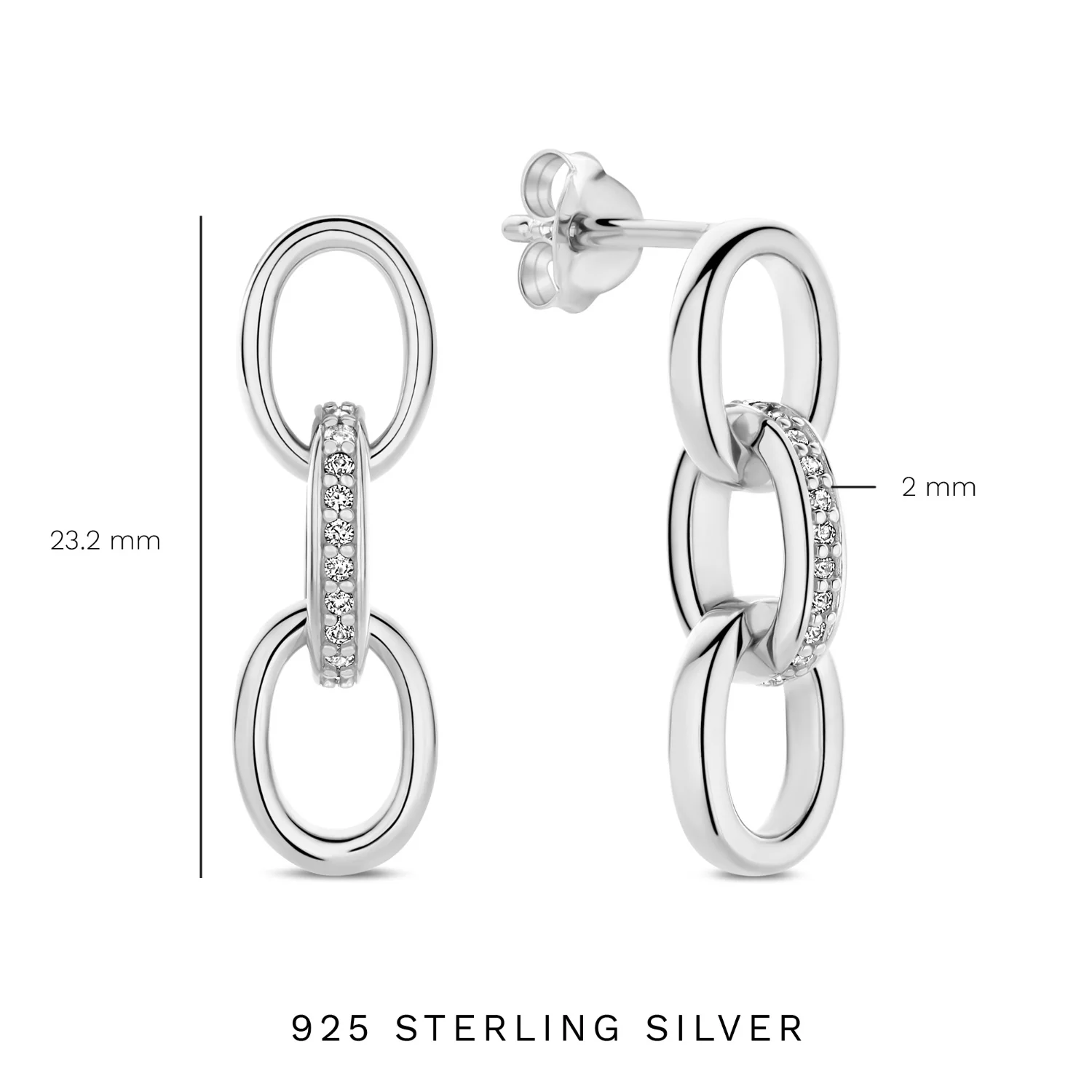 Parte Di Me Bibbiena Poppi Clara 925 sterling silver drop earrings PDM36191 - Image 8
