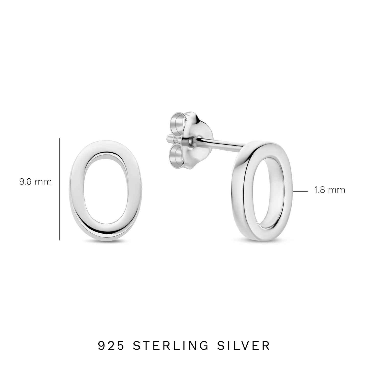 Parte Di Me Bibbiena Poppi Clara 925 Sterling Silver Ear Studs PDM36193 - Image 5
