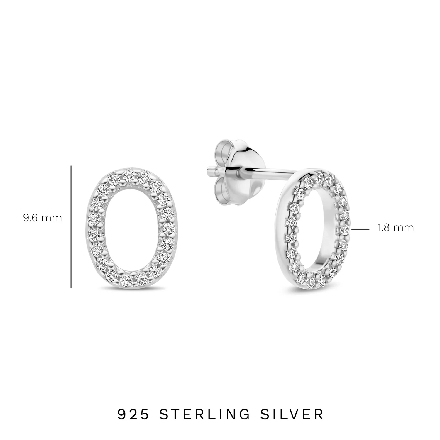 Parte Di Me Bibbiena Poppi Clara 925 Sterling Silver Ear Studs PDM36195 - Image 7