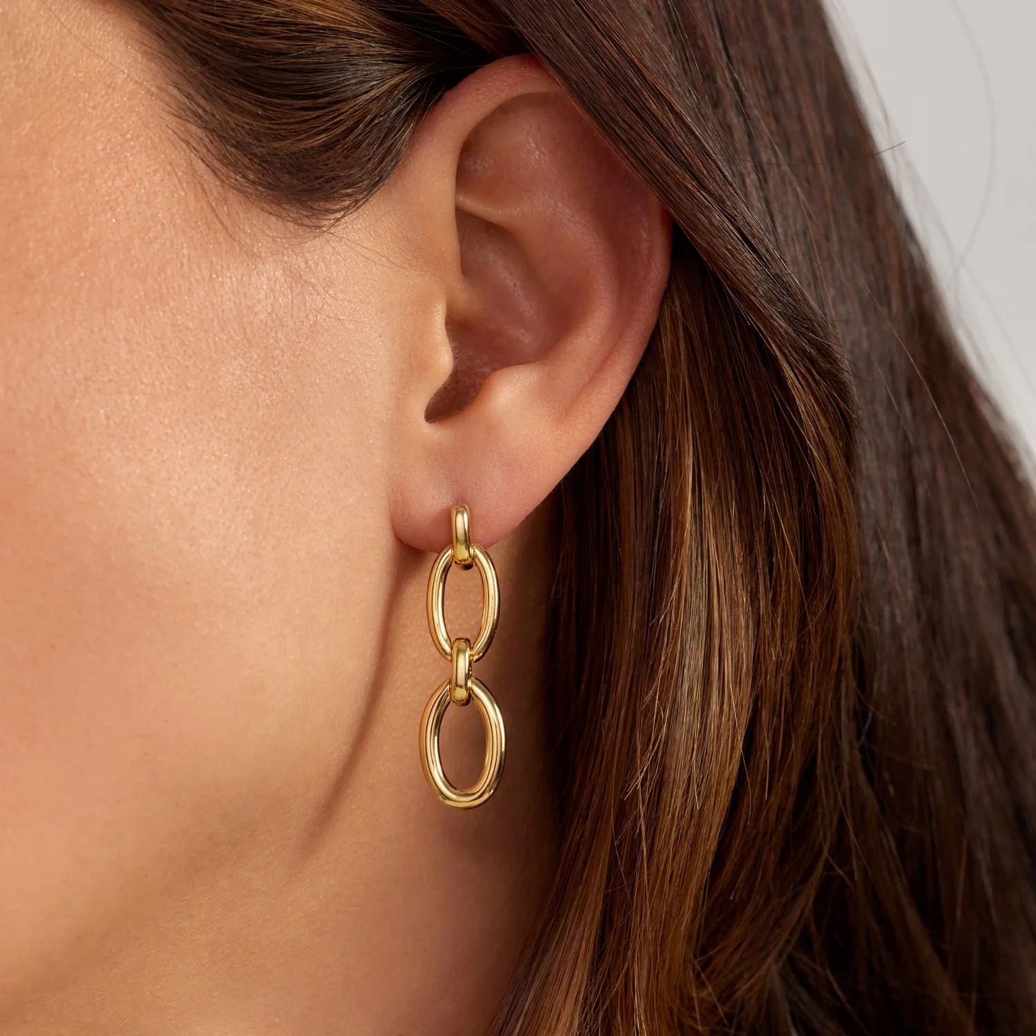 Parte Di Me Bibbiena Poppi Clara 925 Sterling Silver Gold Plated Drop Earrings PDM36188 - Image 3