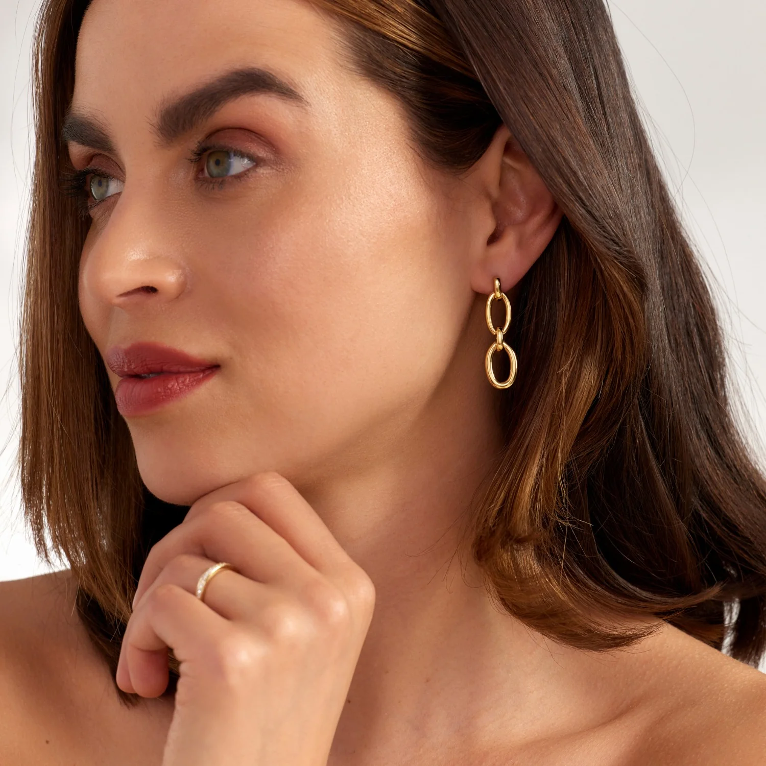 Parte Di Me Bibbiena Poppi Clara 925 Sterling Silver Gold Plated Drop Earrings PDM36188 - Image 4