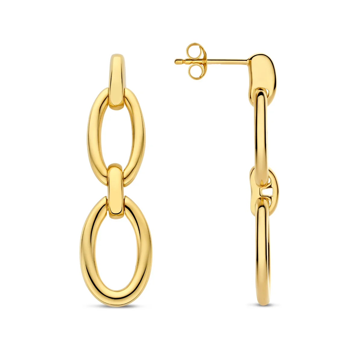 Parte Di Me Bibbiena Poppi Clara 925 Sterling Silver Gold Plated Drop Earrings PDM36188 - Image 5