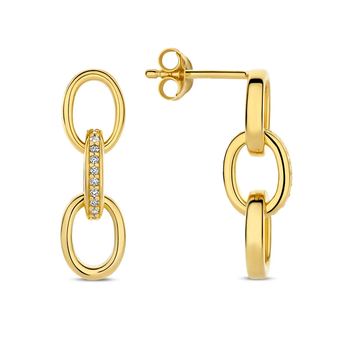 Parte Di Me Bibbiena Poppi Clara 925 Sterling Silver Gold Plated Drop Earrings PDM36192 - Image 5