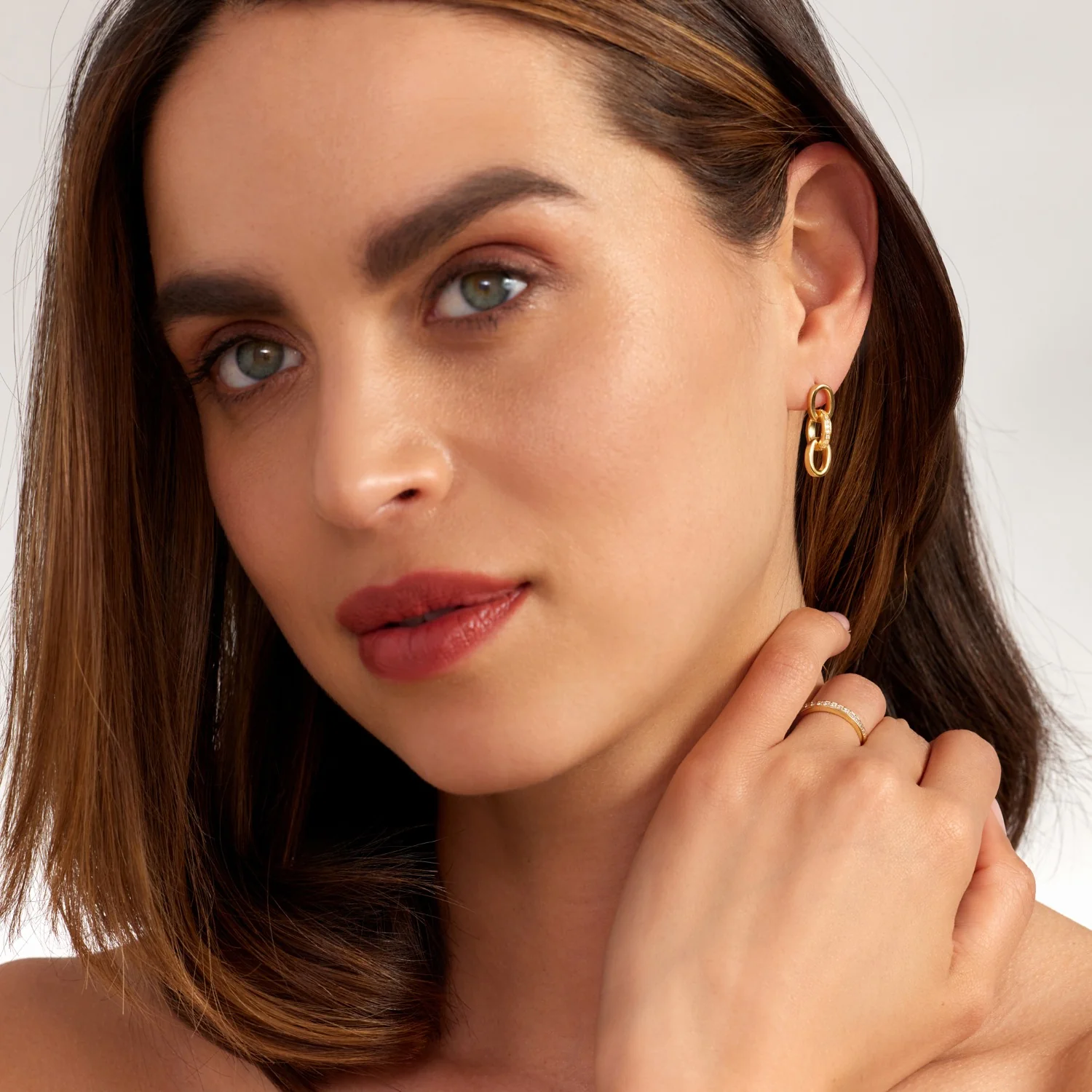 Parte Di Me Bibbiena Poppi Clara 925 Sterling Silver Gold Plated Drop Earrings PDM36192 - Image 6