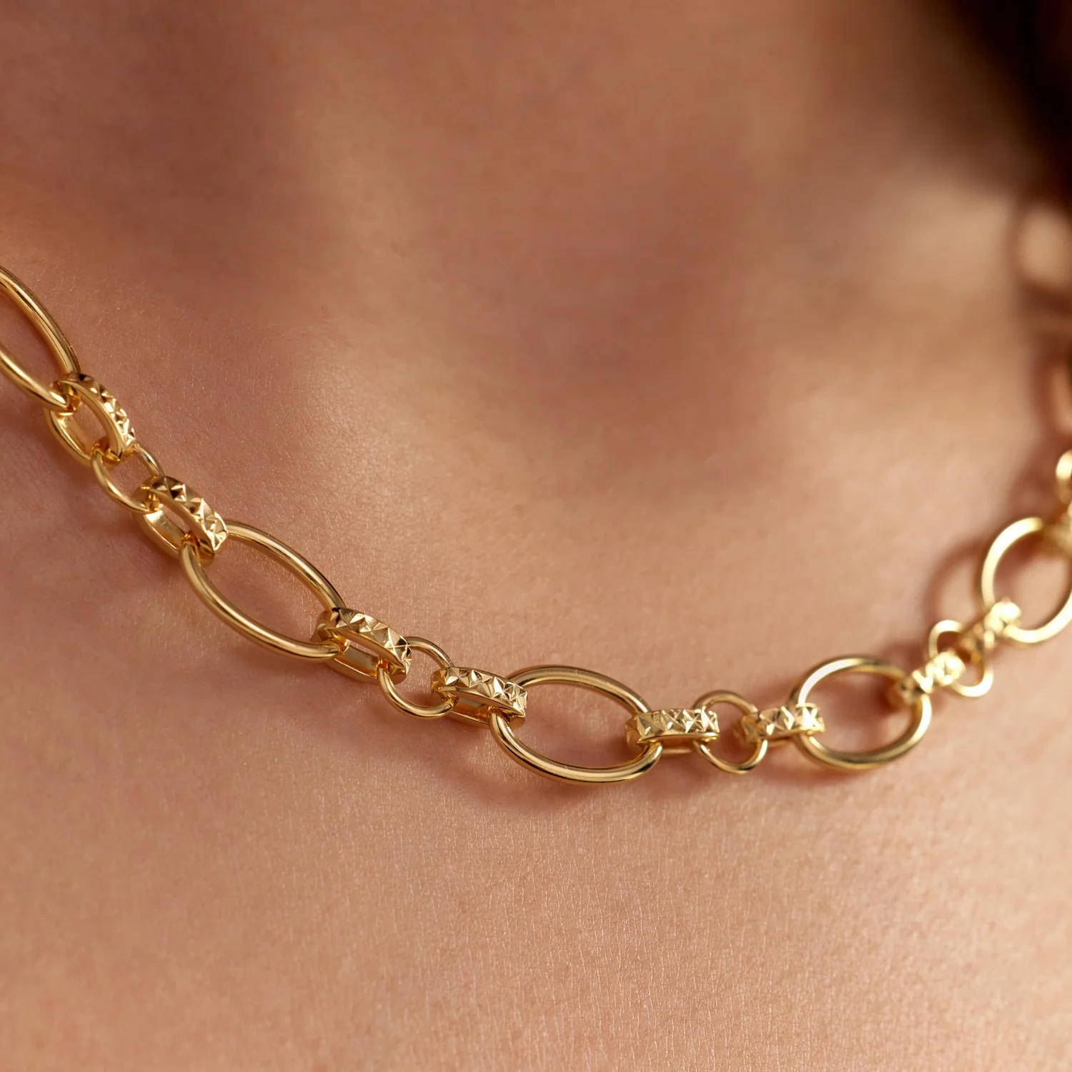 Parte Di Me Bibbiena Poppi Clara 925 Sterling Silver Gold Plated Link Necklace PDM34106 - Image 2