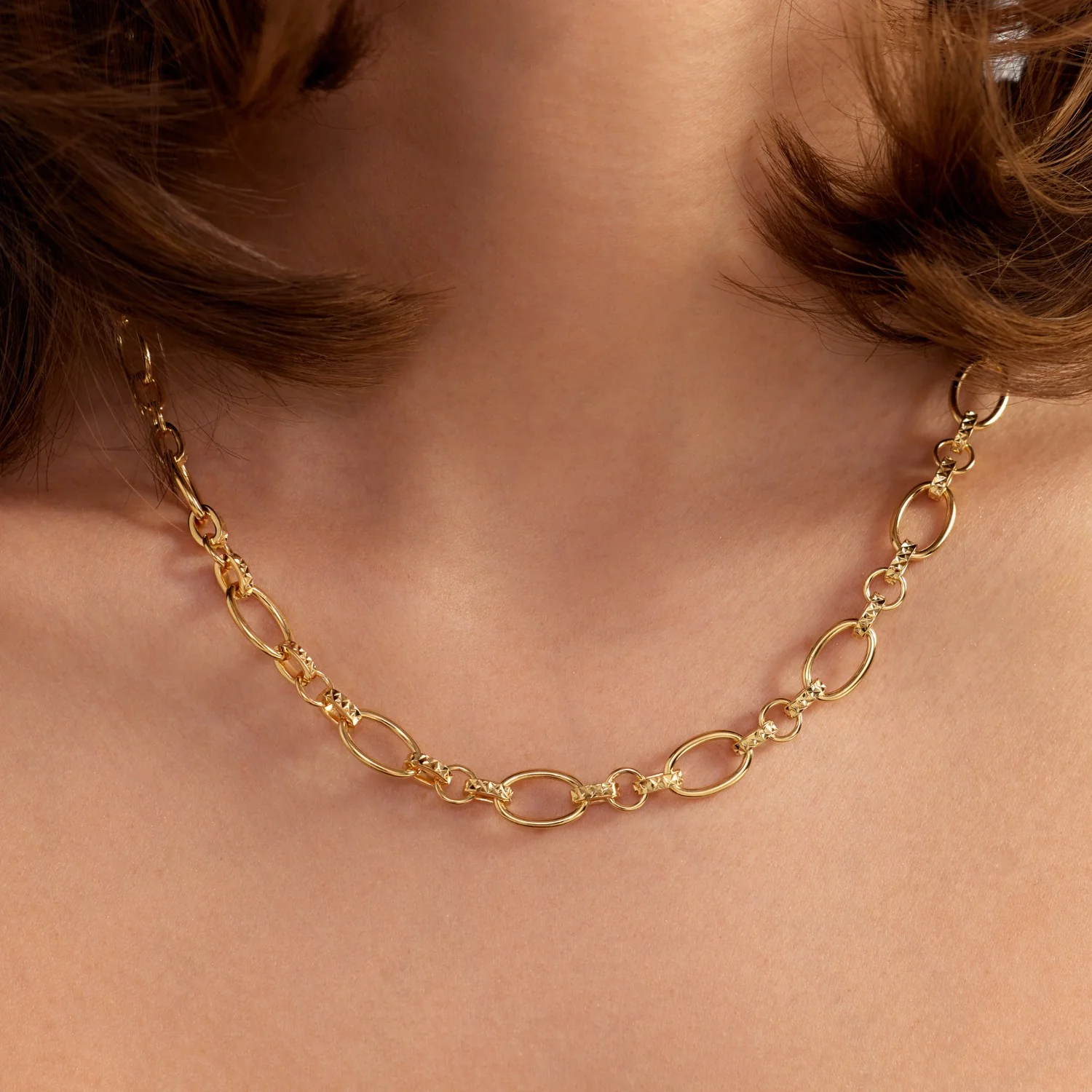 Parte Di Me Bibbiena Poppi Clara 925 Sterling Silver Gold Plated Link Necklace PDM34106 - Image 3