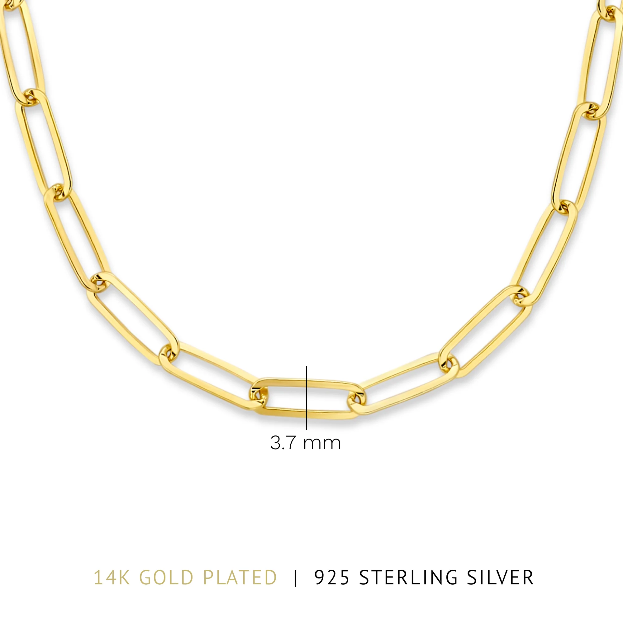 Parte Di Me Bibbiena Poppi Felice 925 Sterling Silver Gold Plated Schakel Necklace PDM34092 - Image 7