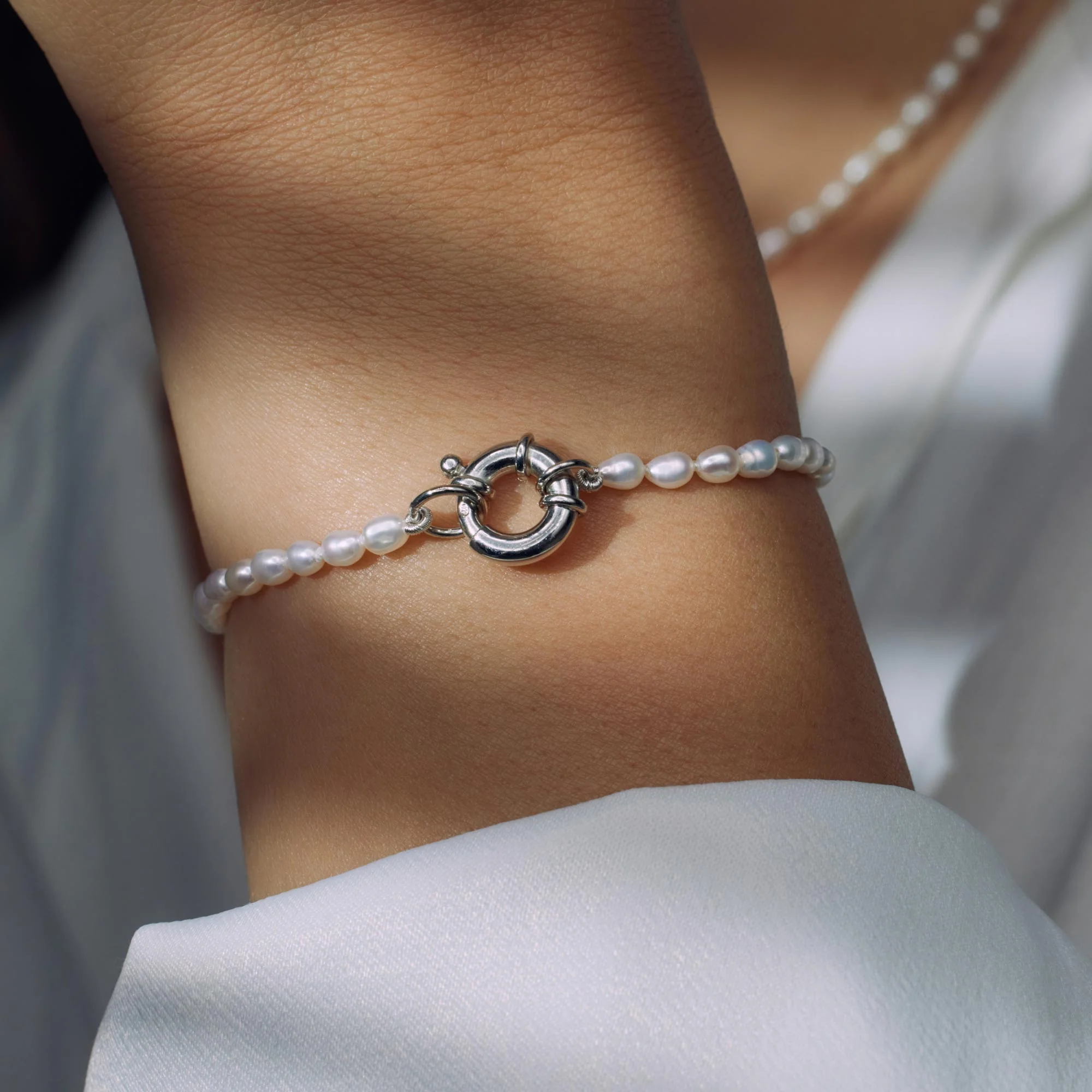 Parte Di Me Brioso Cortona Bella 925 sterling Silver Pearl Bracelet PDM32071 - Image 2