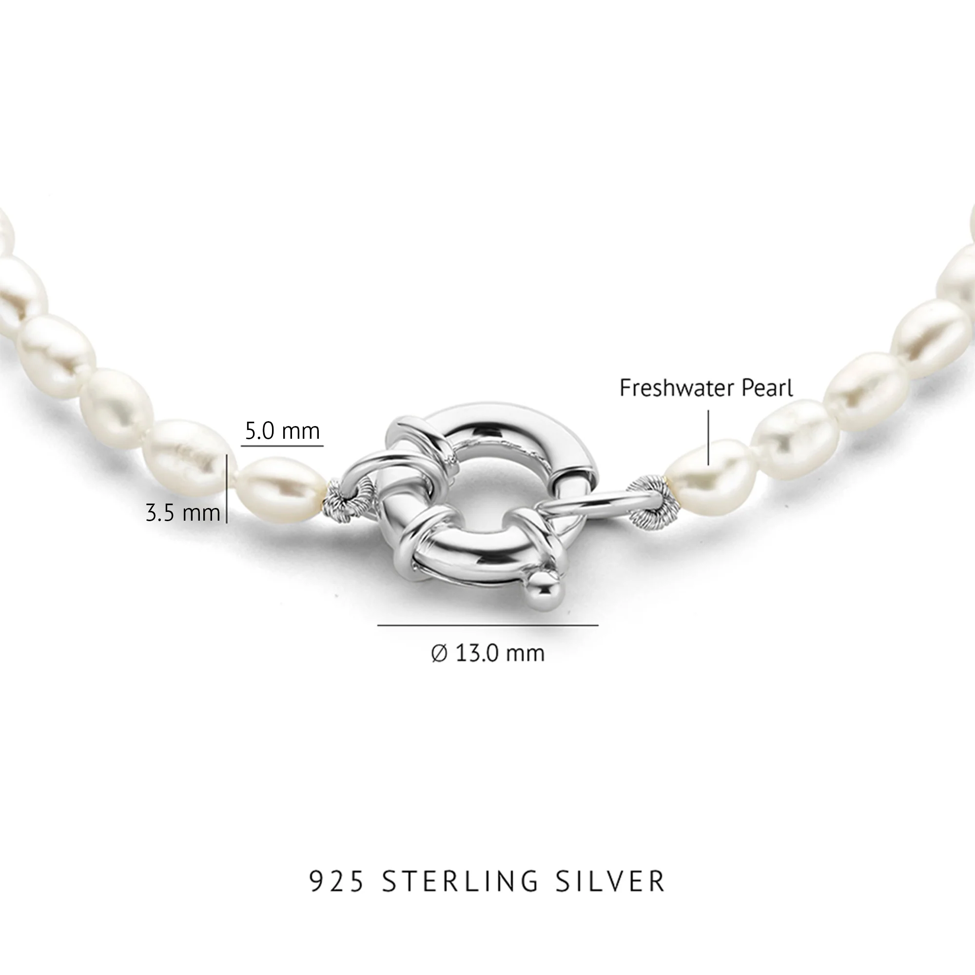 Parte Di Me Brioso Cortona Bella 925 sterling Silver Pearl Bracelet PDM32071 - Image 4