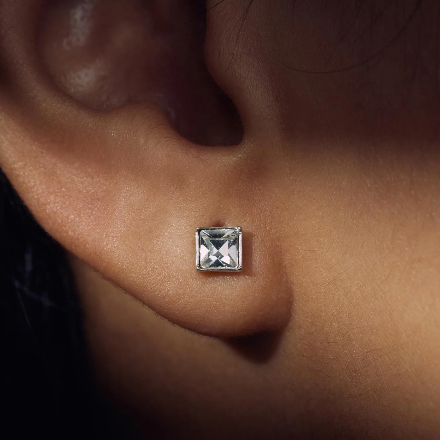 Parte Di Me Cento Luci Perla 925 sterling silver ear studs with preciosa crystal PDM36149 - Image 4