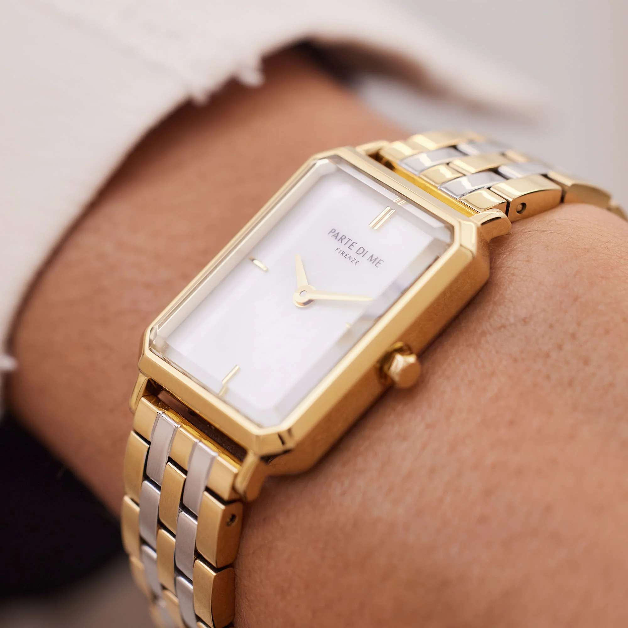 Parte Di Me Orologio Rechthoekig Women'sWatch Gold-coloured and Silver-coloured PDM09008 - Image 3