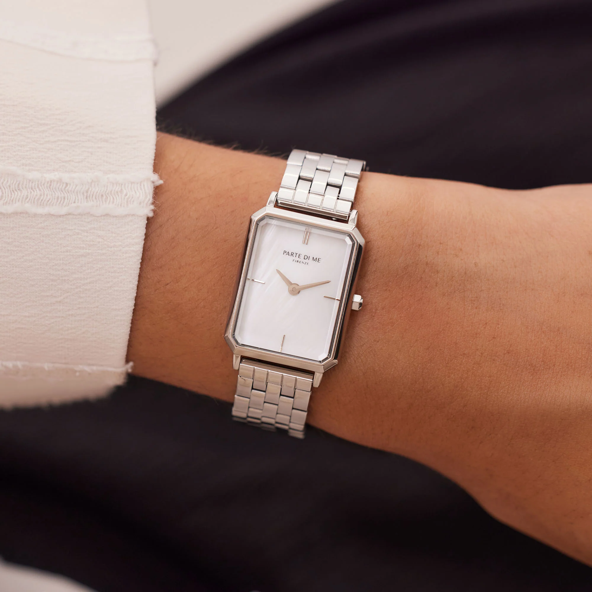 Parte Di Me Orologio Rechthoekig Women'sWatch Silver-coloured and Pearlmoer PDM09006 - Image 2