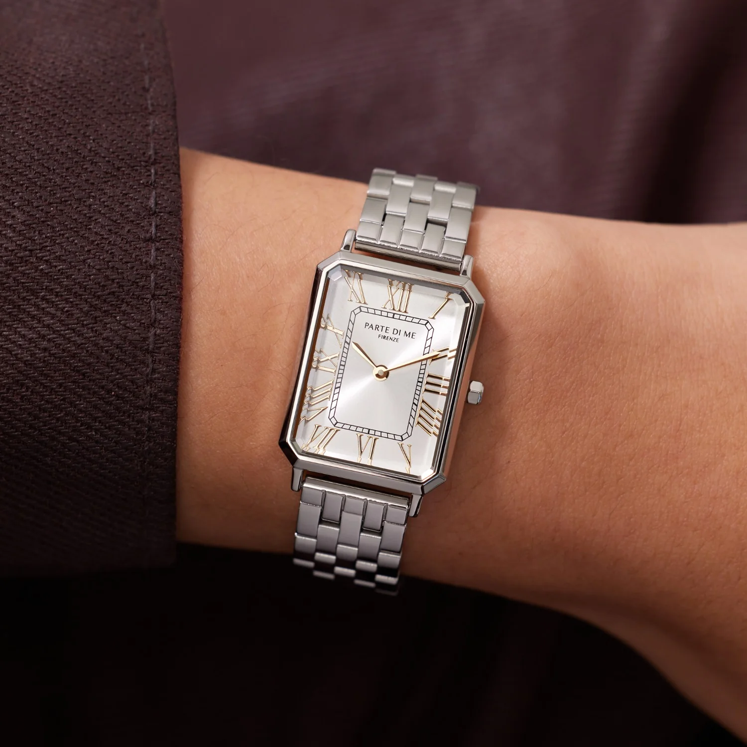 Parte di Me Orologio rectangular ladies watch silver coloured PDM09019 - Image 2