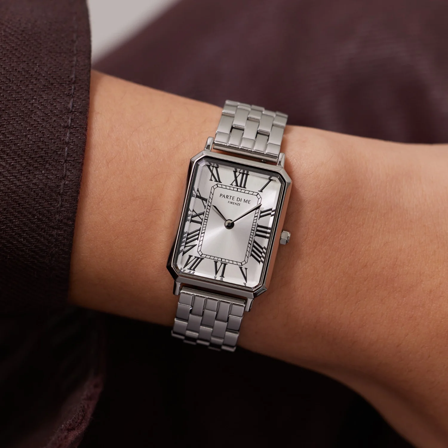 Parte di Me Orologio rectangular ladies watch silver coloured PDM09024 - Image 2