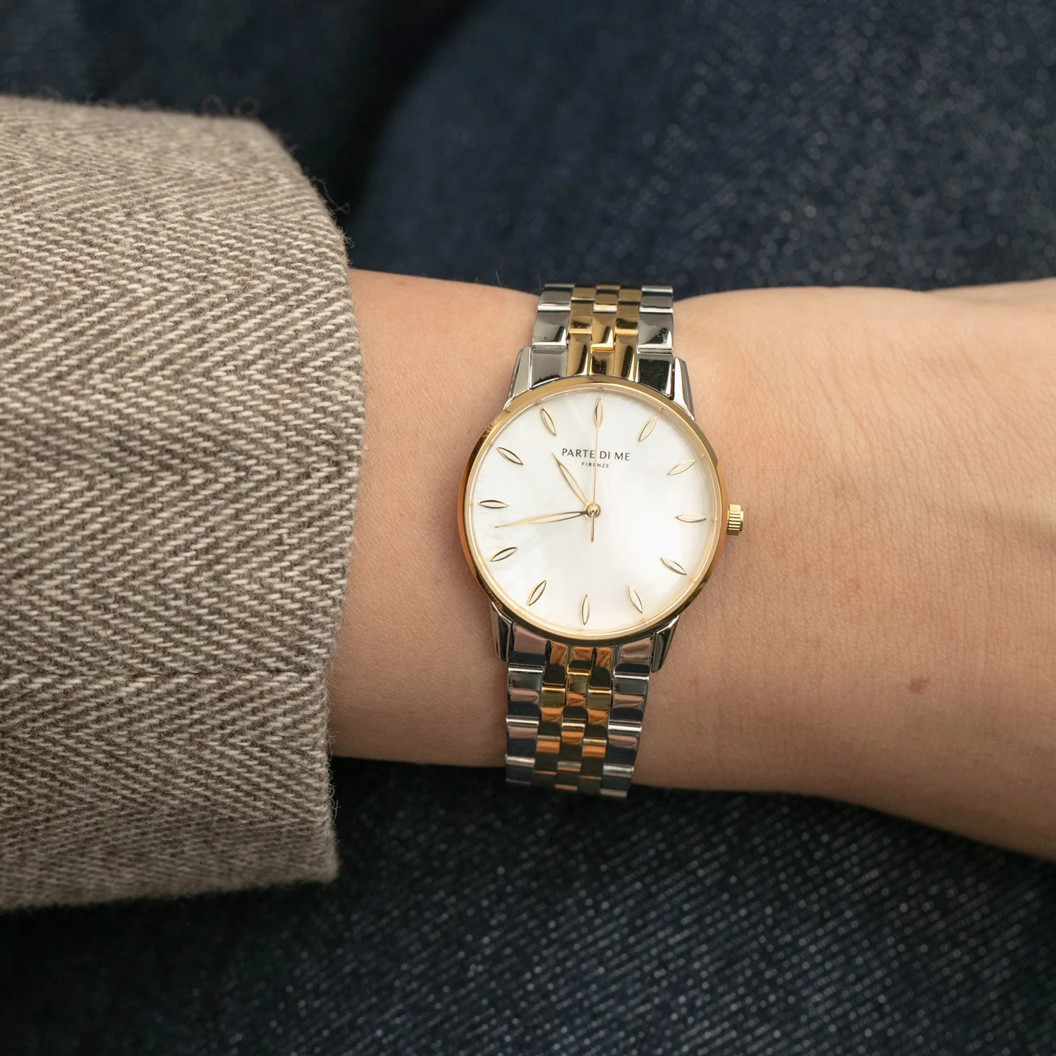 Parte Di Me Orologio round ladies watch gold and silver coloured PDM09043 - Image 2