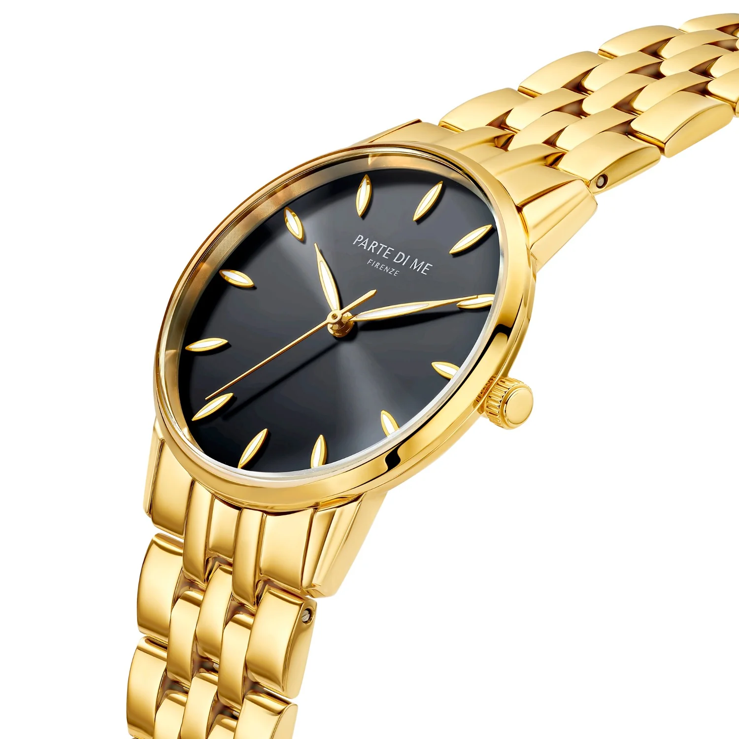 Parte Di Me Orologio round ladies watch gold coloured and black PDM09044 - Image 3