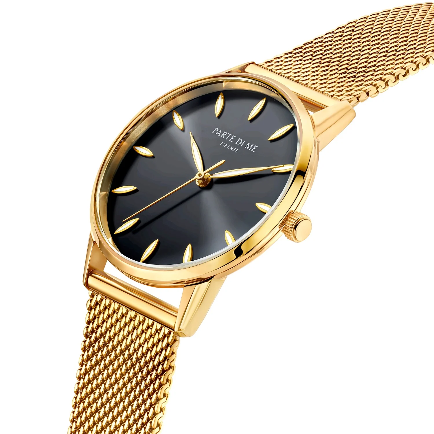 Parte Di Me Orologio round ladies watch gold coloured and black PDM09052 - Image 3