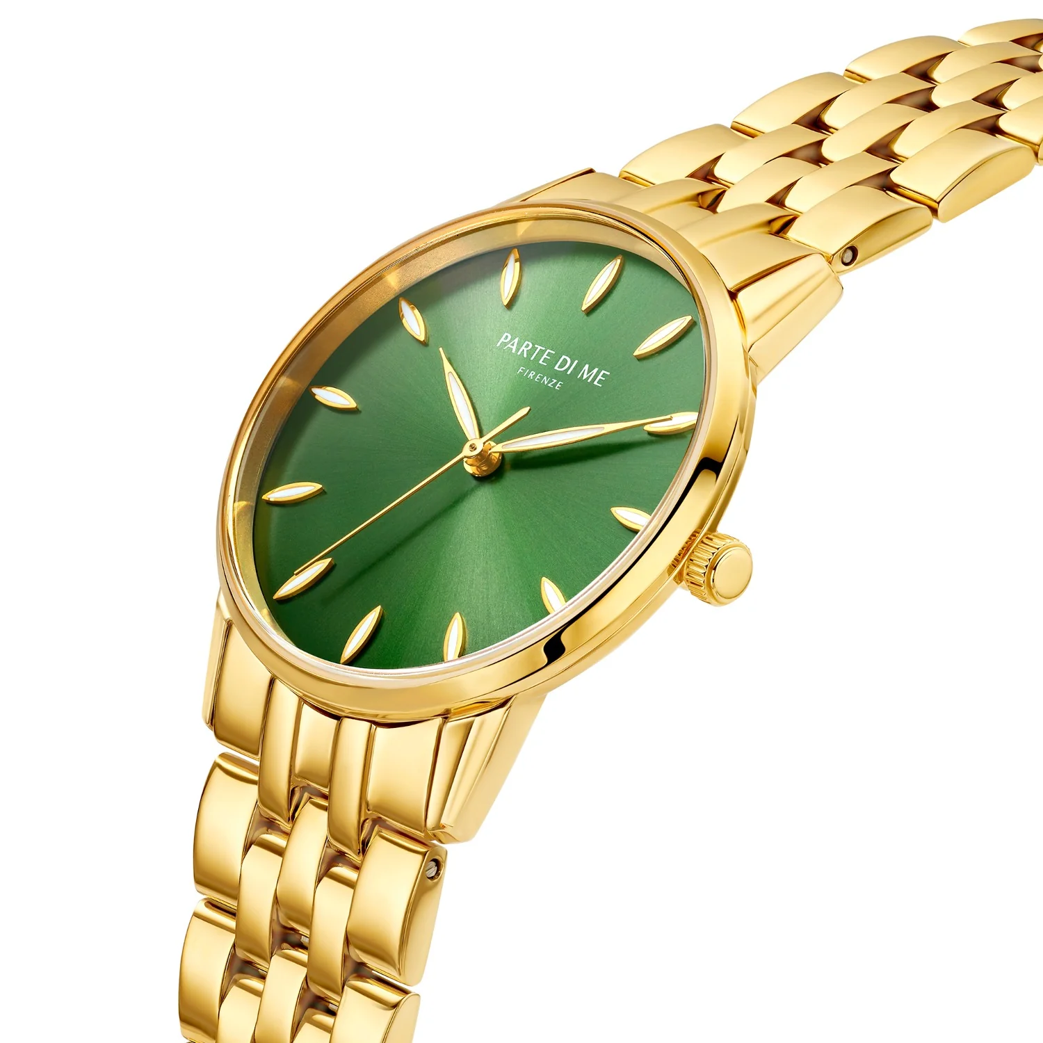 Parte Di Me Orologio round ladies watch gold coloured and green PDM09046 - Image 3