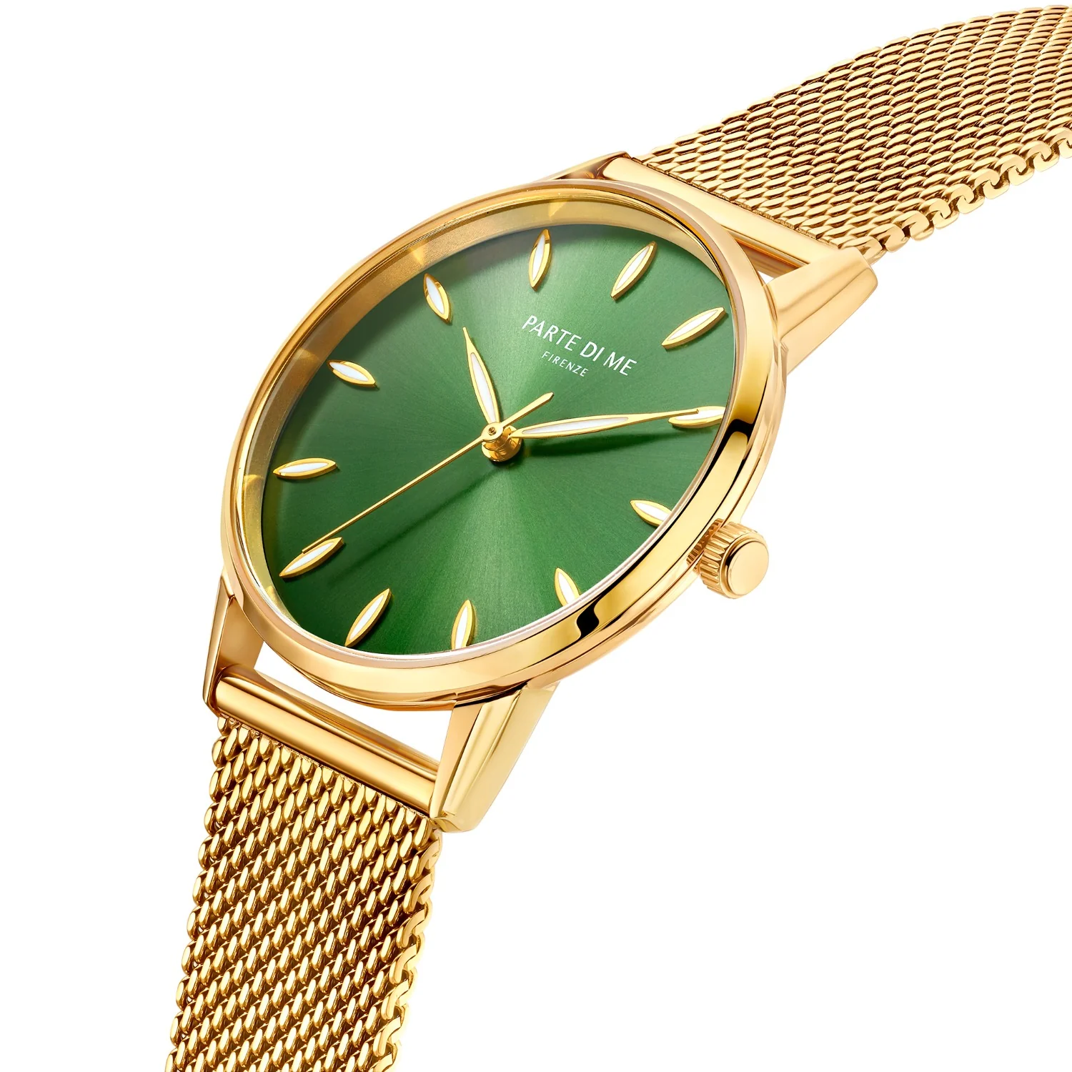 Parte Di Me Orologio round ladies watch gold coloured and green PDM09054 - Image 3