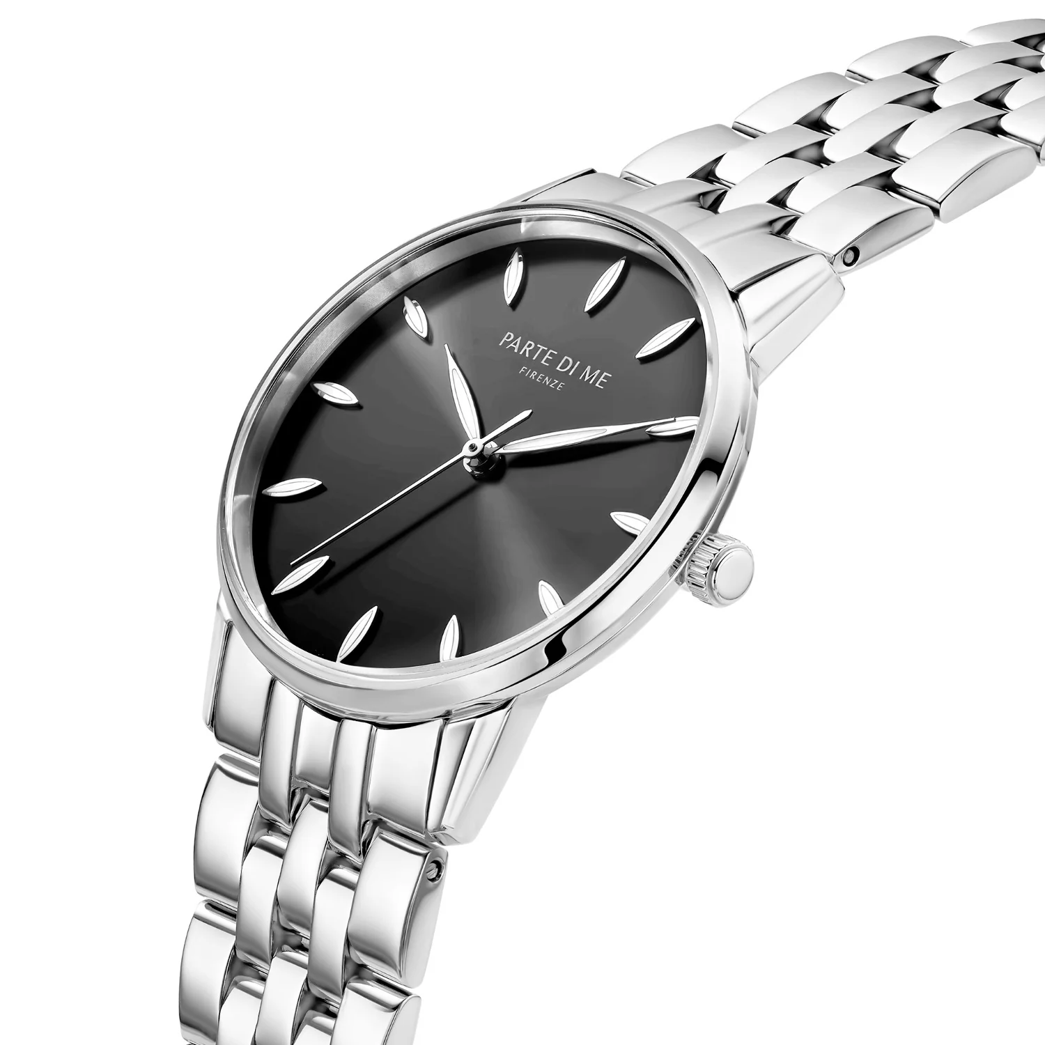 Parte Di Me Orologio round ladies watch silver coloured and black PDM09048 - Image 3