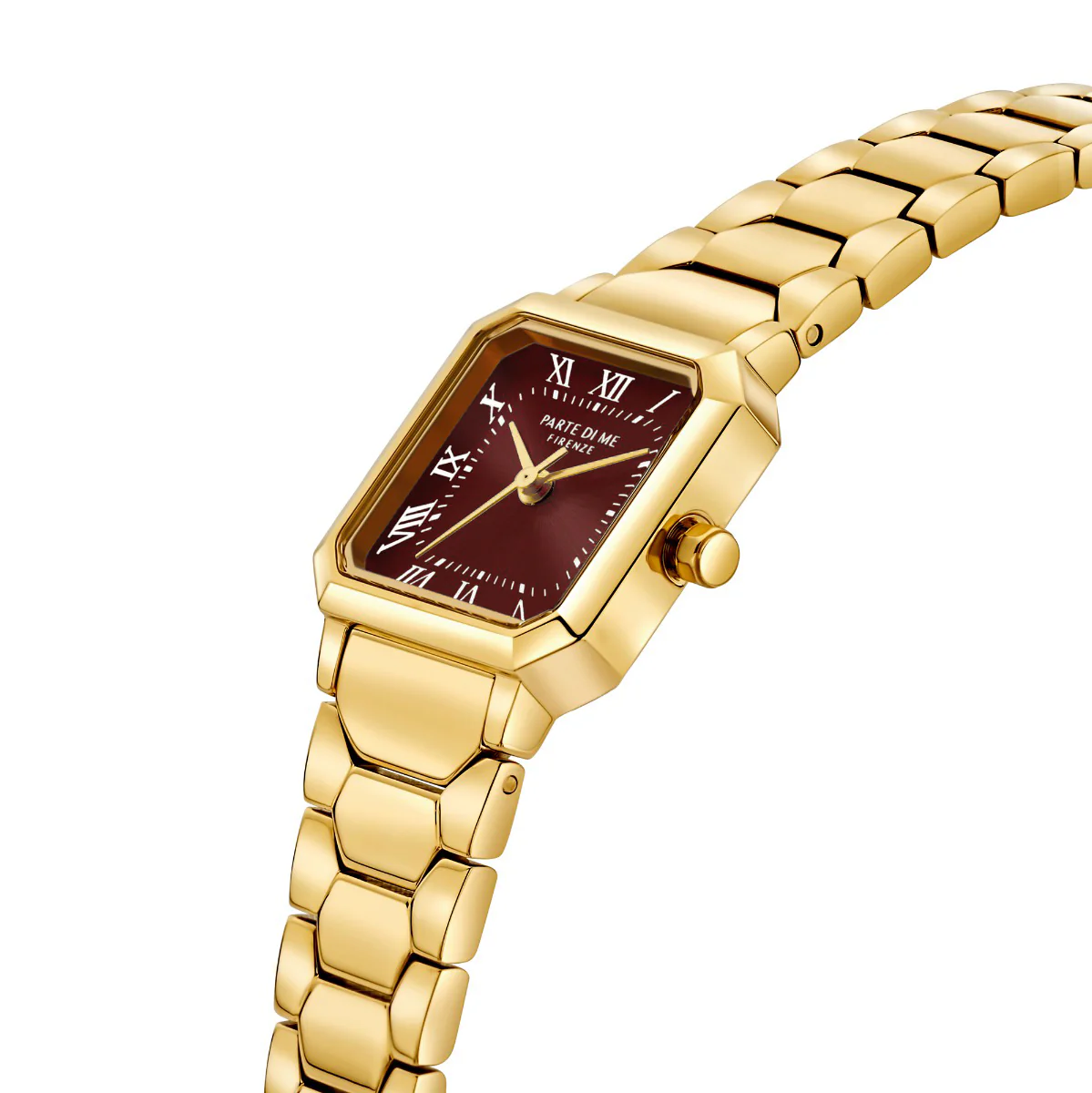 Parte di Me Orologio Square ladies watch gold coloured and dark brown PDM09031 - Image 4