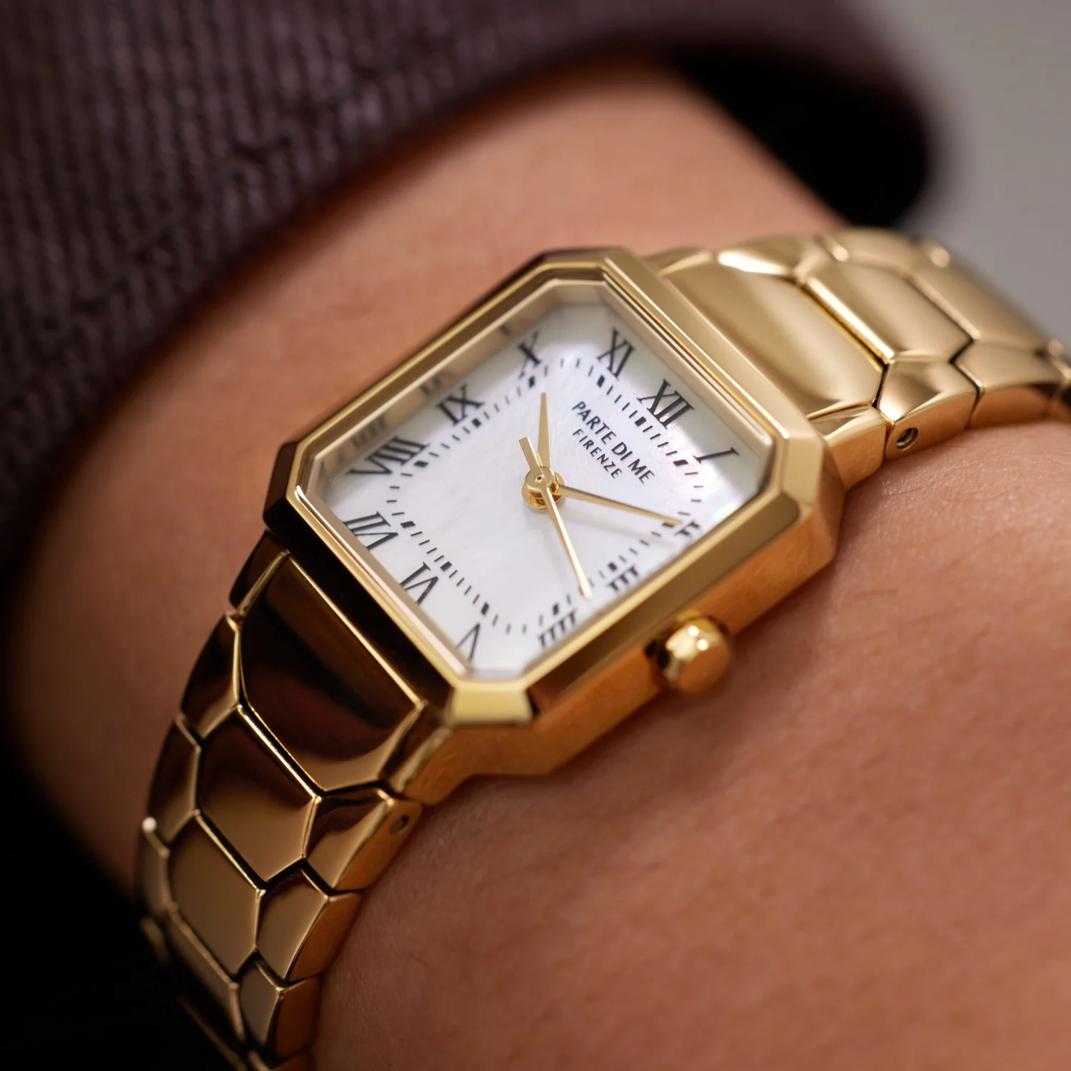 Parte di Me Orologio Square ladies watch gold coloured and mother of pearl - Image 3