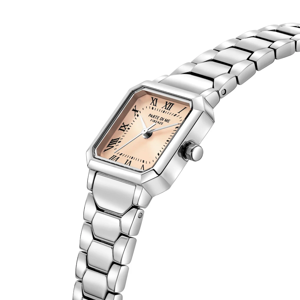 Parte di Me Orologio square ladies watch silver coloured and taupe PDM09028 - Image 4