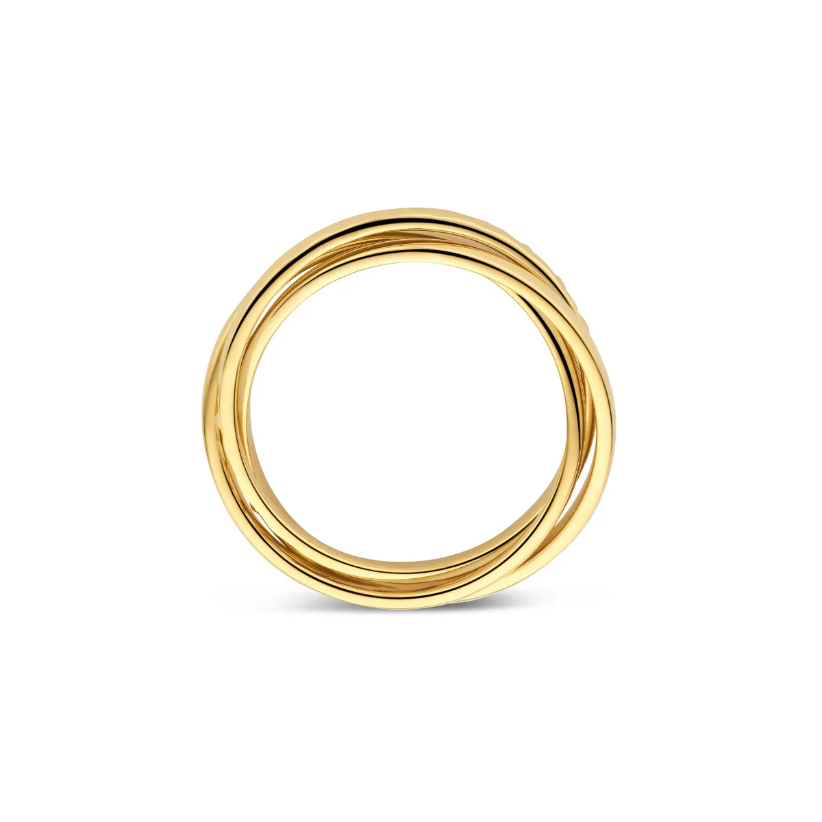Parte di Me Ponte Vecchio Lucilla 925 Sterling Silver Gold Plated Ring with Diamond Cut PDM33072-52 - Image 4