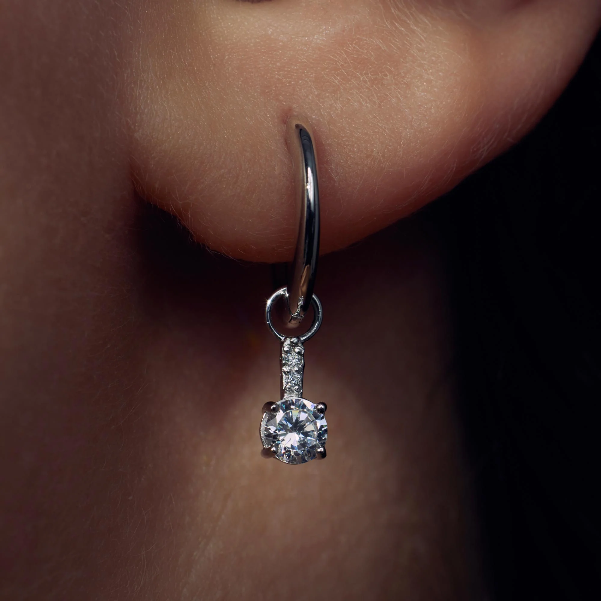 Parte Di Me Ponte Vecchio Sofia 925 Sterling Silver Hoop Earrings PDM36016 - Image 3