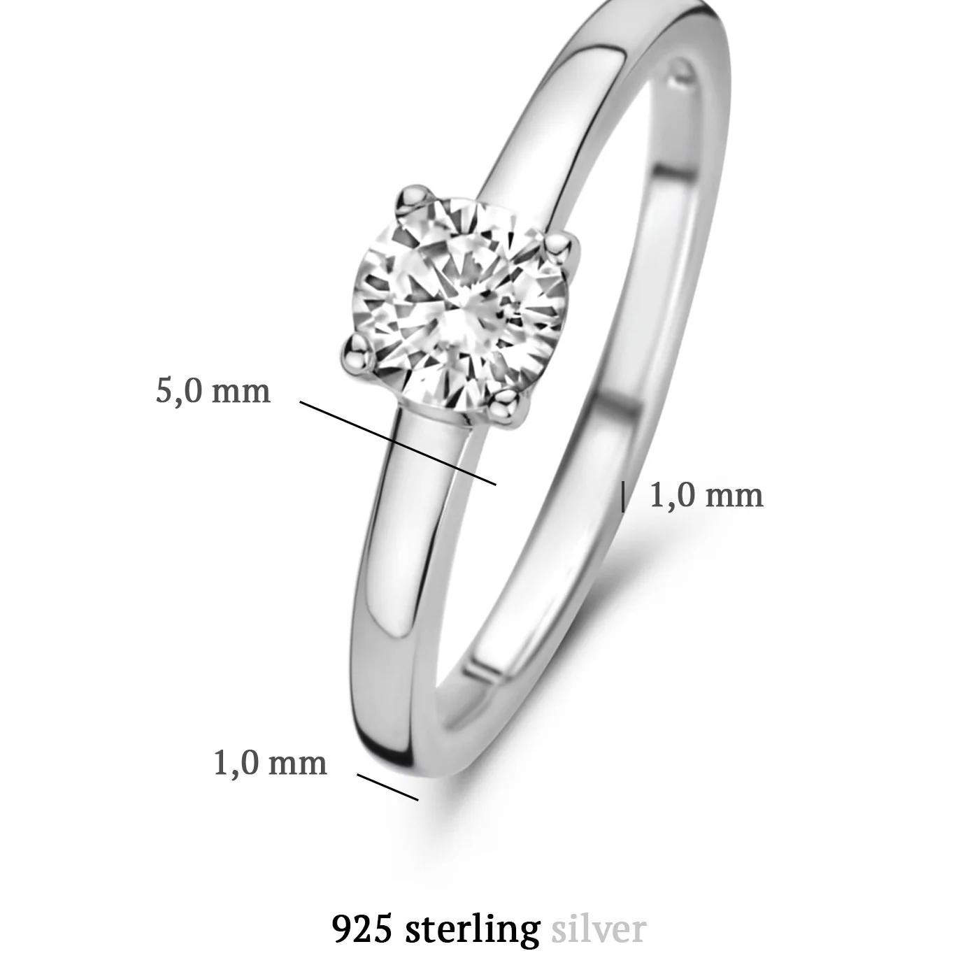 Parte Di Me Ponte Vecchio Sofia 925 sterling Silver Ring PDM1300008-50 - Image 5