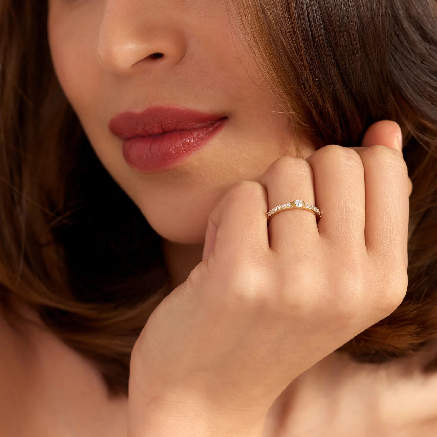 Parte Di Me Santa Maria della Base 925 sterling Silver gold plated Ring PDM33026-60 - Image 2